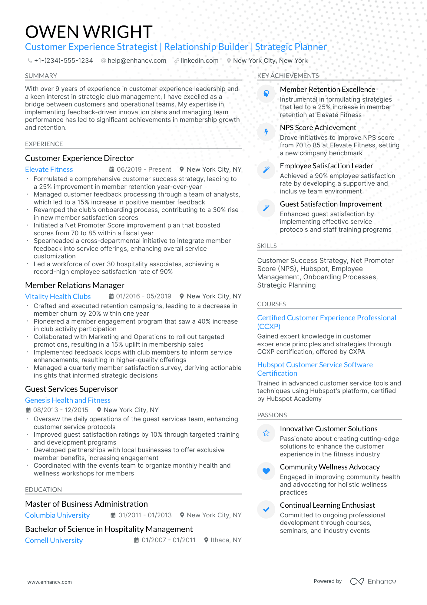10 Hospitality Manager Resume Examples & Guide for 2026