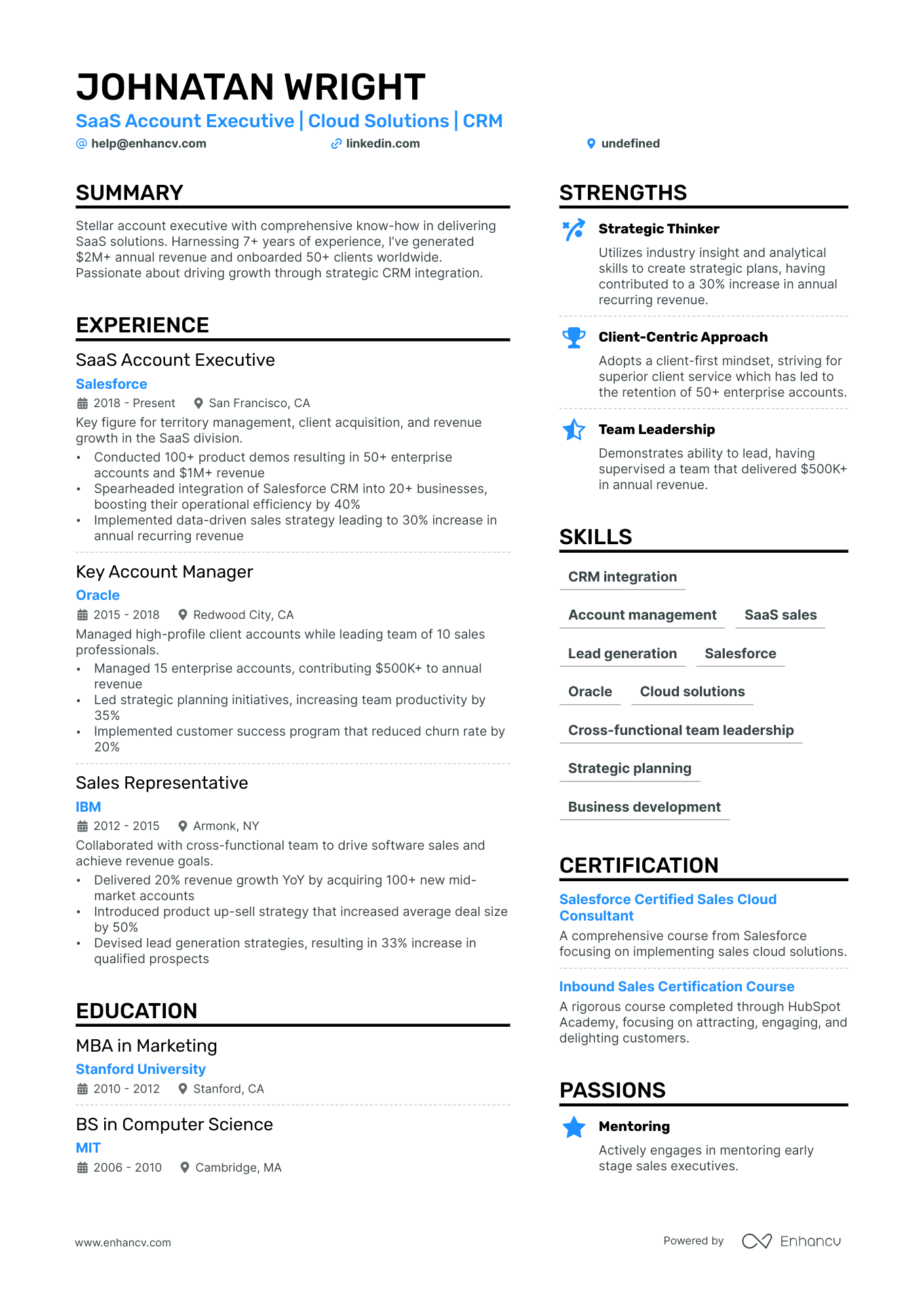 12 Account Executive Resume Examples & Guide for 2024