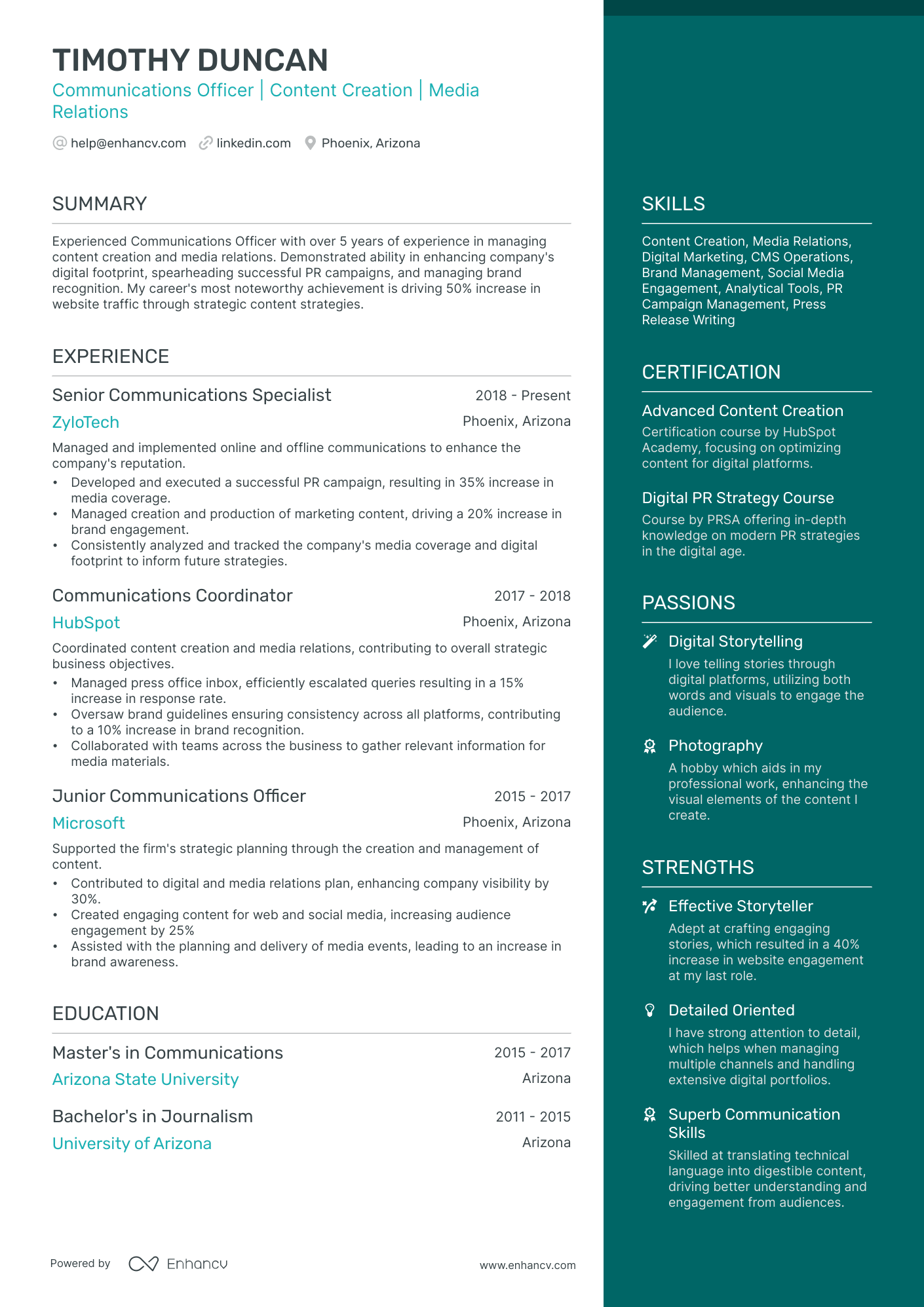 10 Communications Officer Resume Examples & Guide for 2026