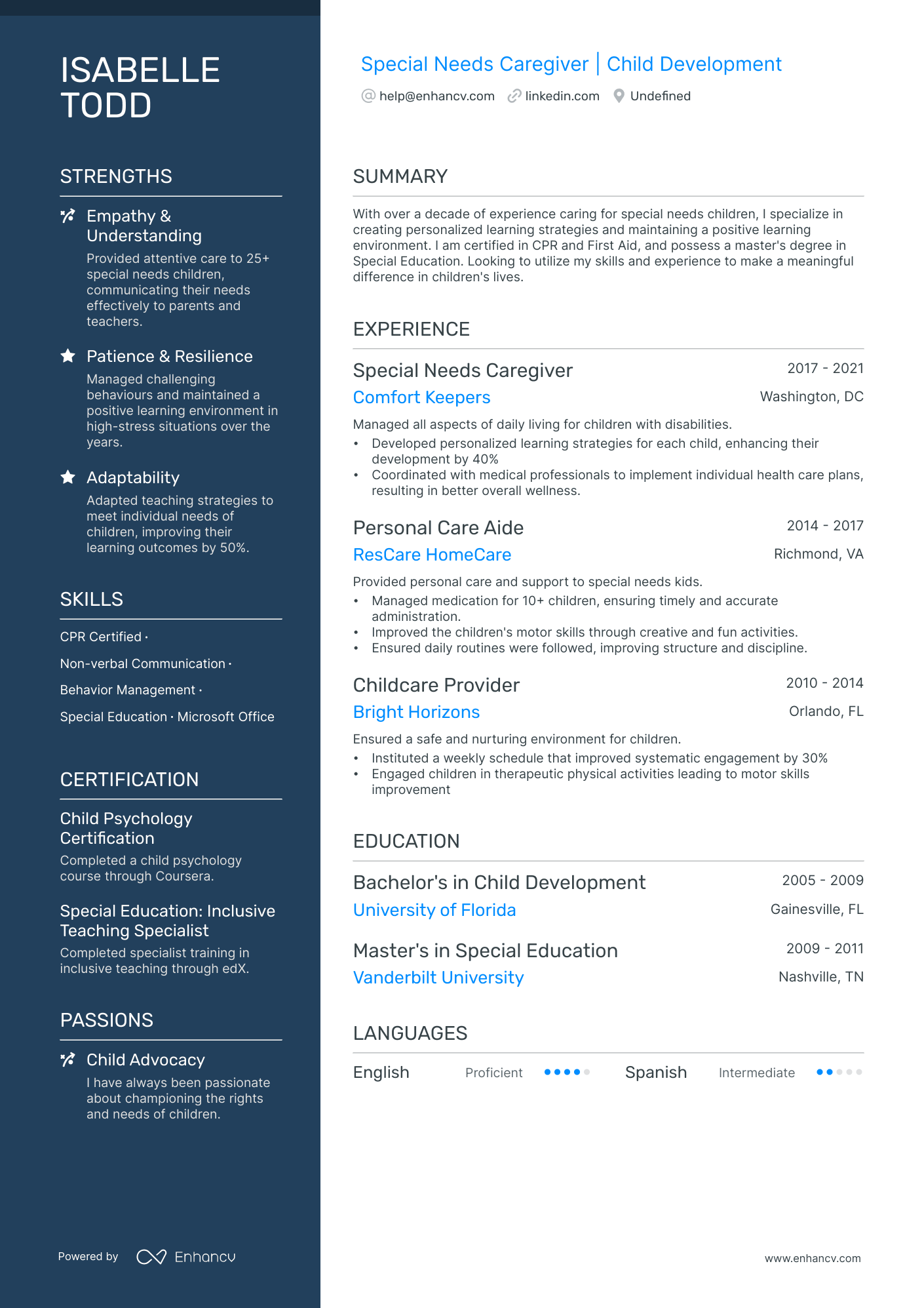 11 Nanny Resume Examples & Guide for 2024