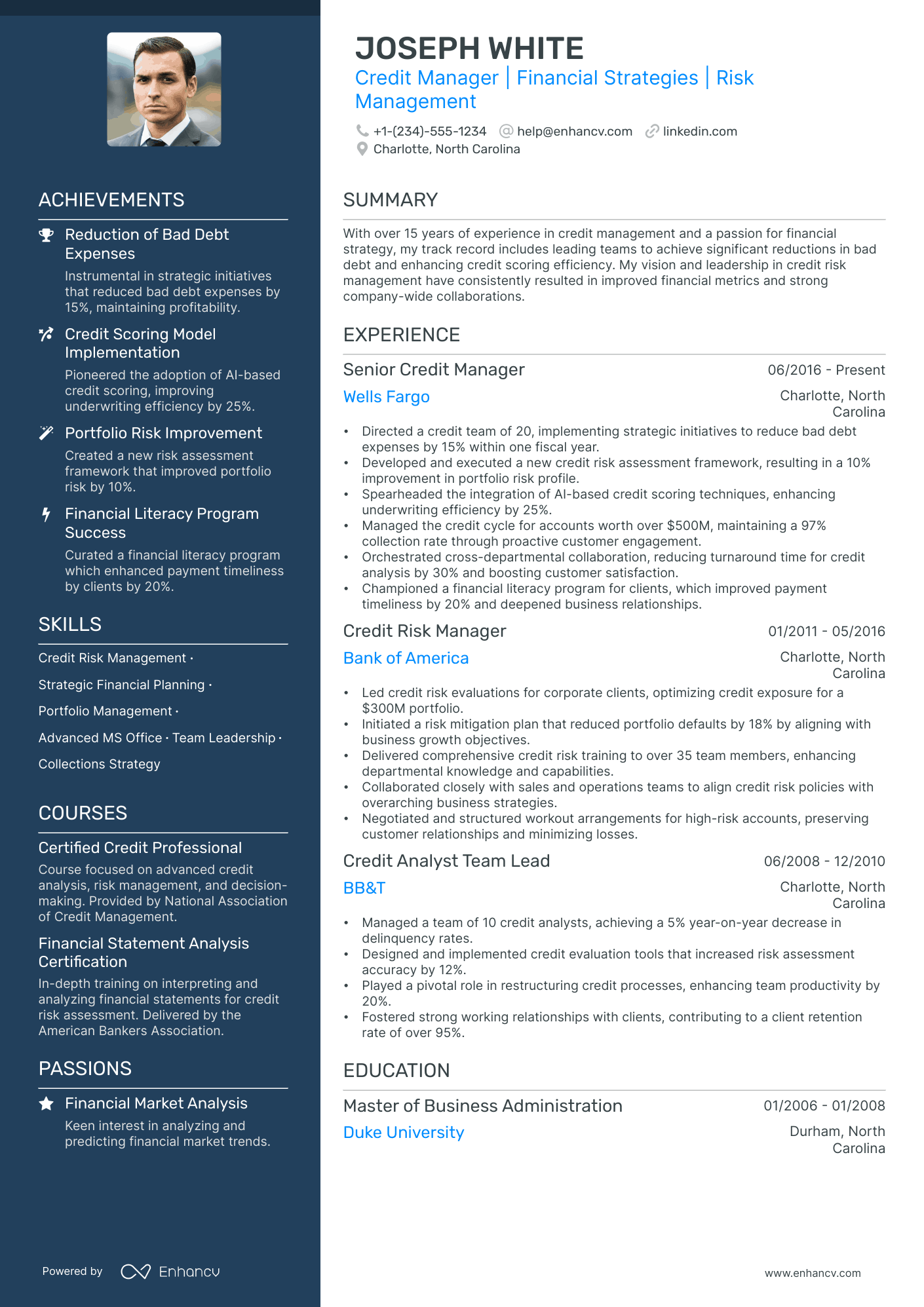 5 Credit Manager Resume Examples & Guide for 2024