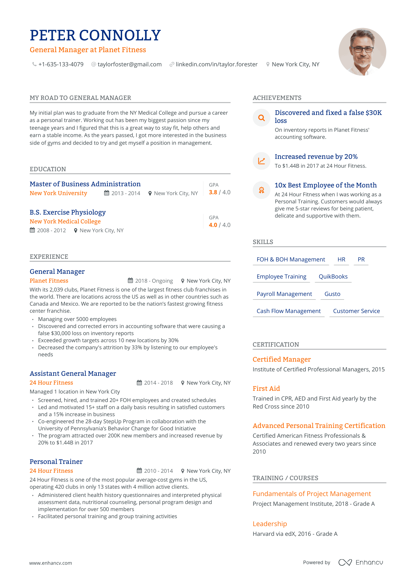 10 General Manager Resume Examples & Guide for 2023