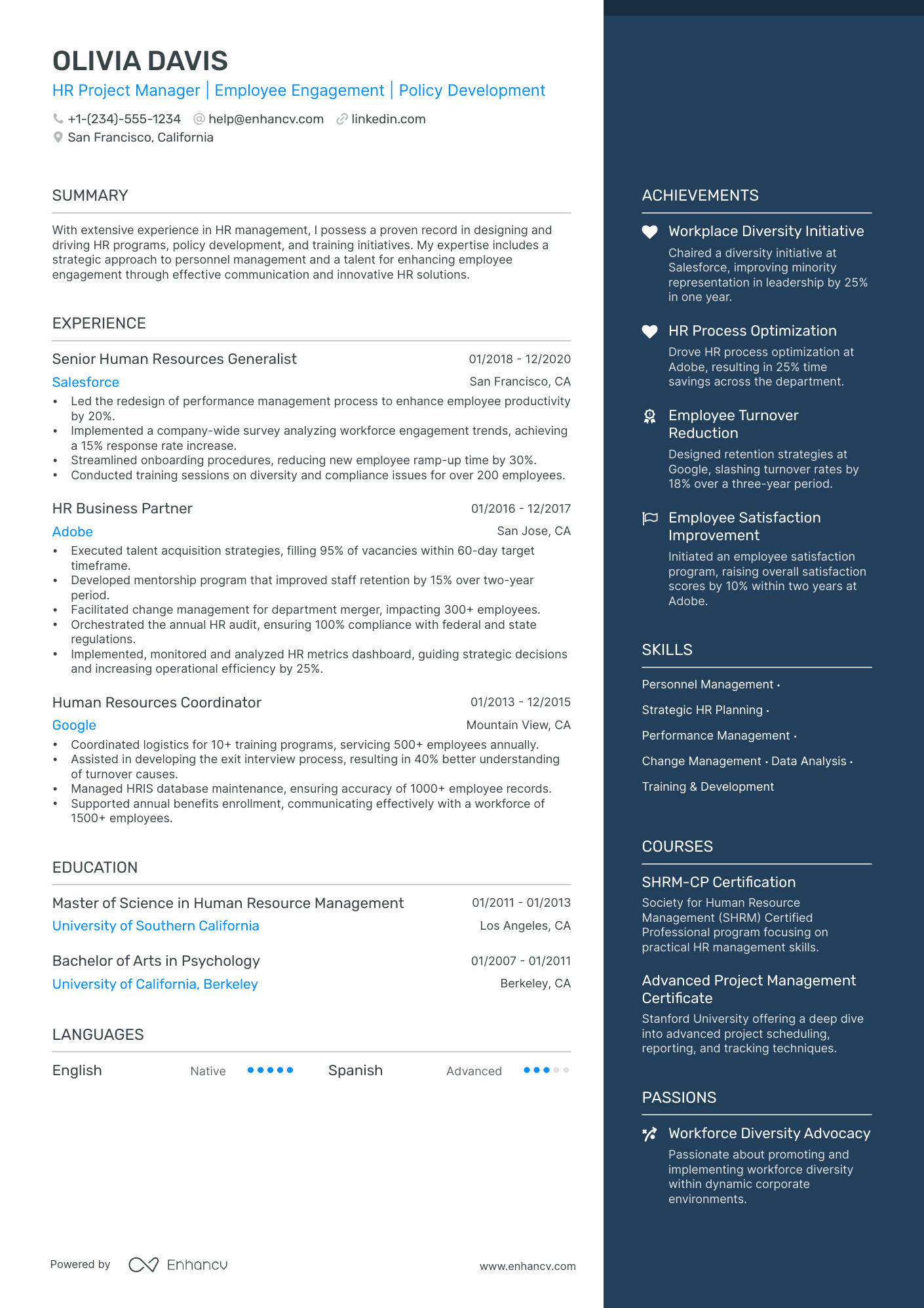 5 HR Project Manager Resume Examples & Guide for 2024