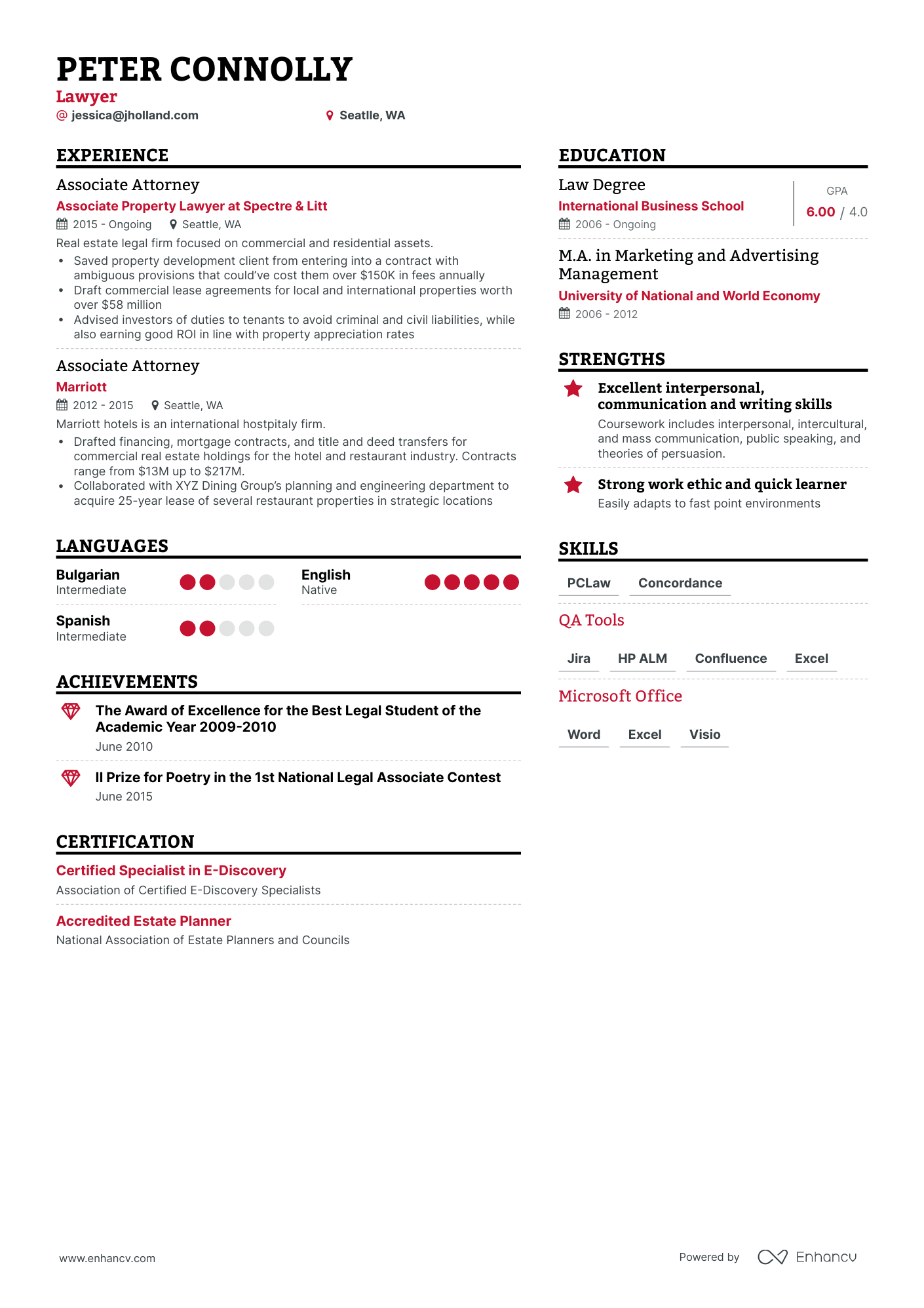 5 Lawyer Resume Examples & Guide for 2023