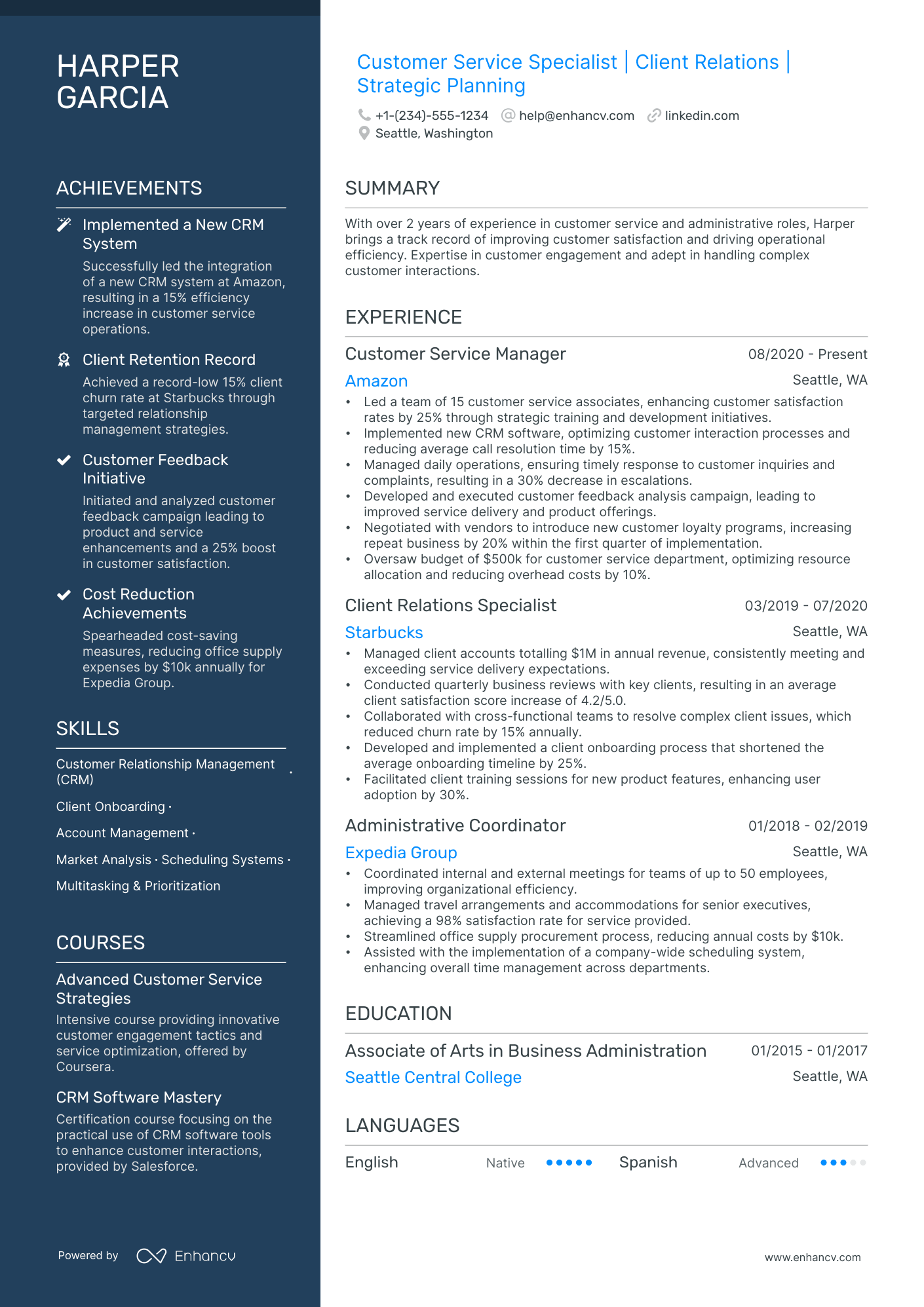 5 Customer Service Retail Resume Examples & Guide for 2024