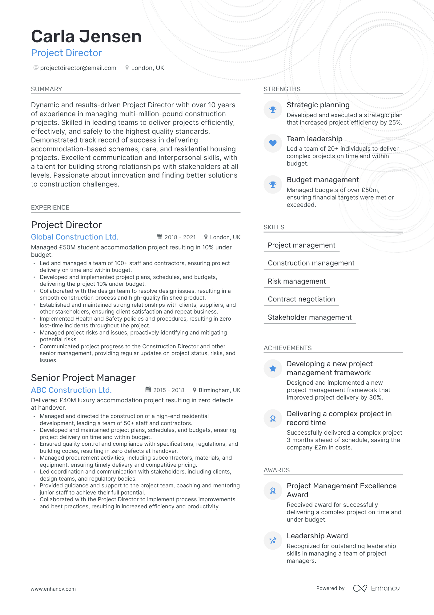 5 Project Director Resume Examples & Guide for 2024