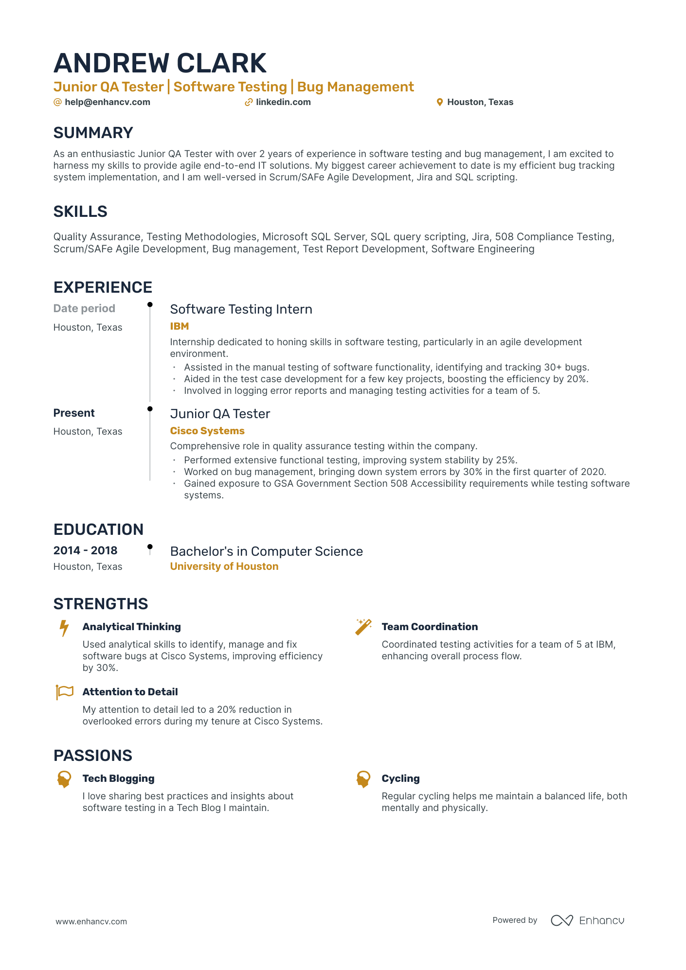 10 Junior QA Tester Resume Examples & Guide for 2026