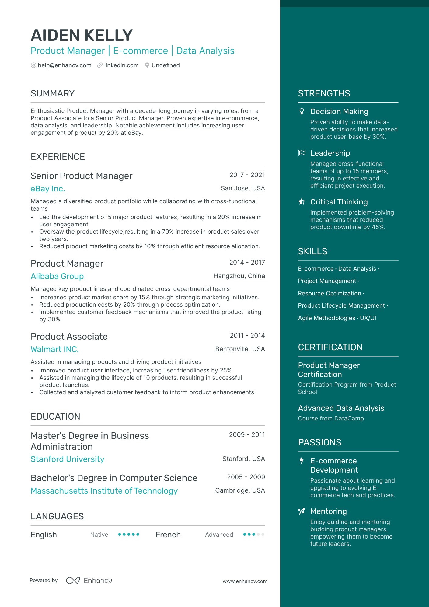 5 Amazon Product Manager Resume Examples & Guide for 2024