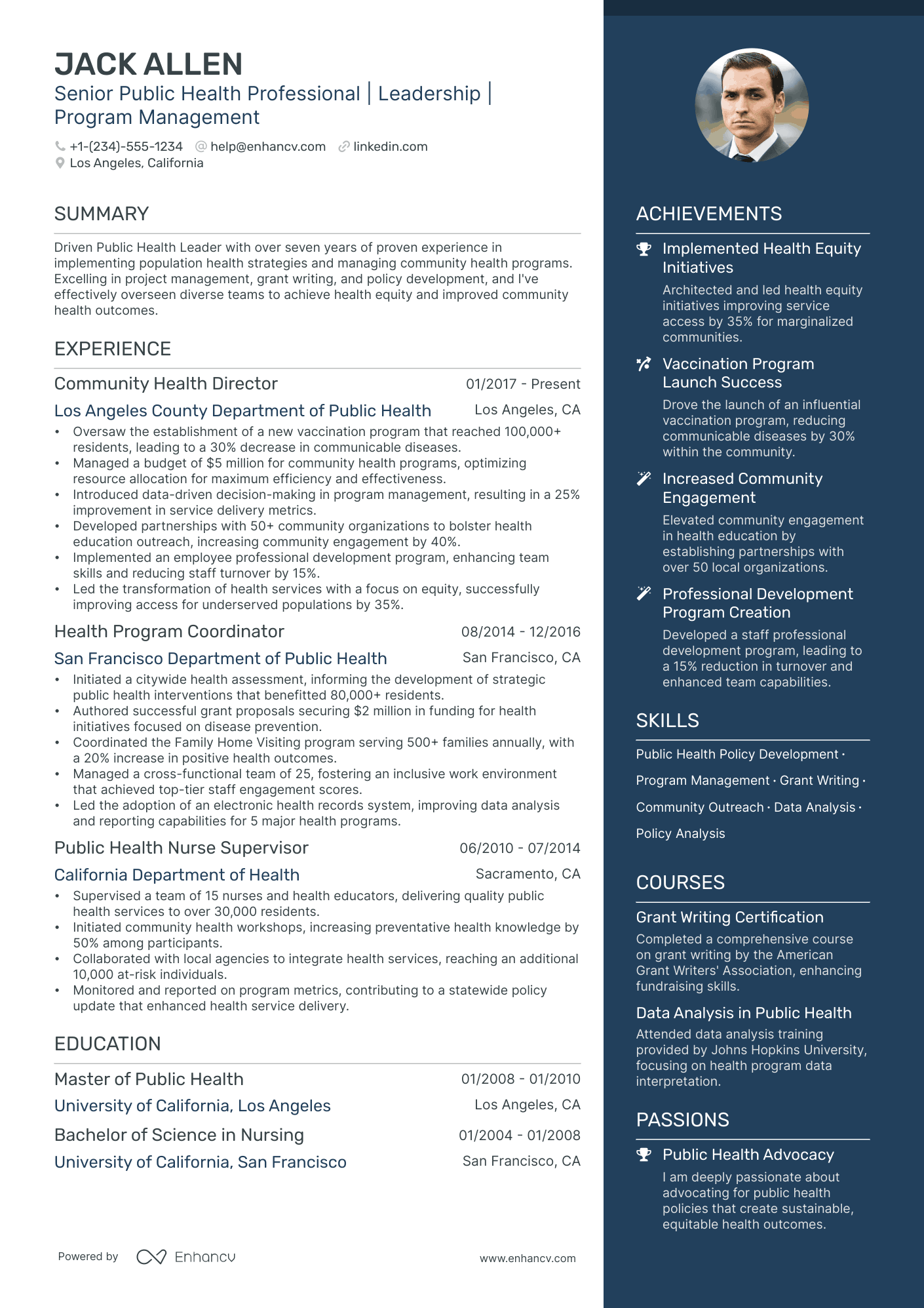 5 Public Health Program Manager Resume Examples & Guide for 2024