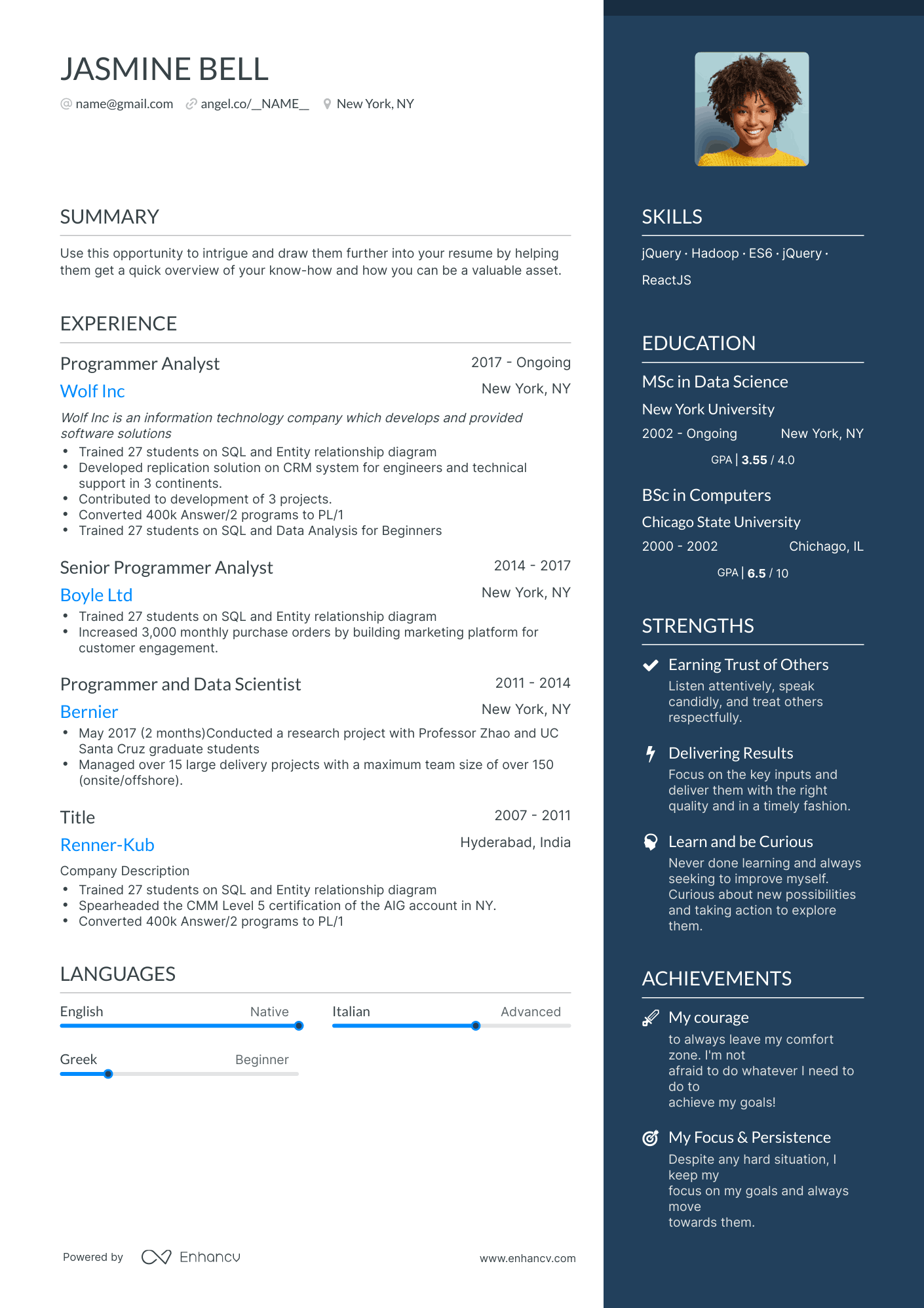 5 Programmer Resume Examples & Guide for 2023