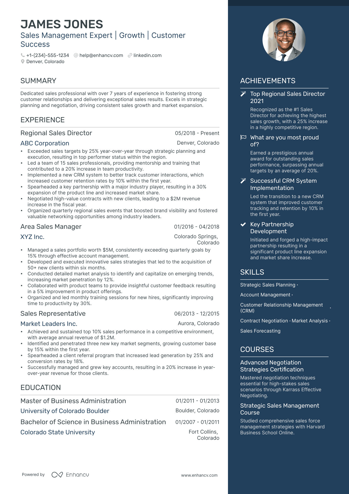 5 Territory Sales Manager Resume Examples & Guide for 2024