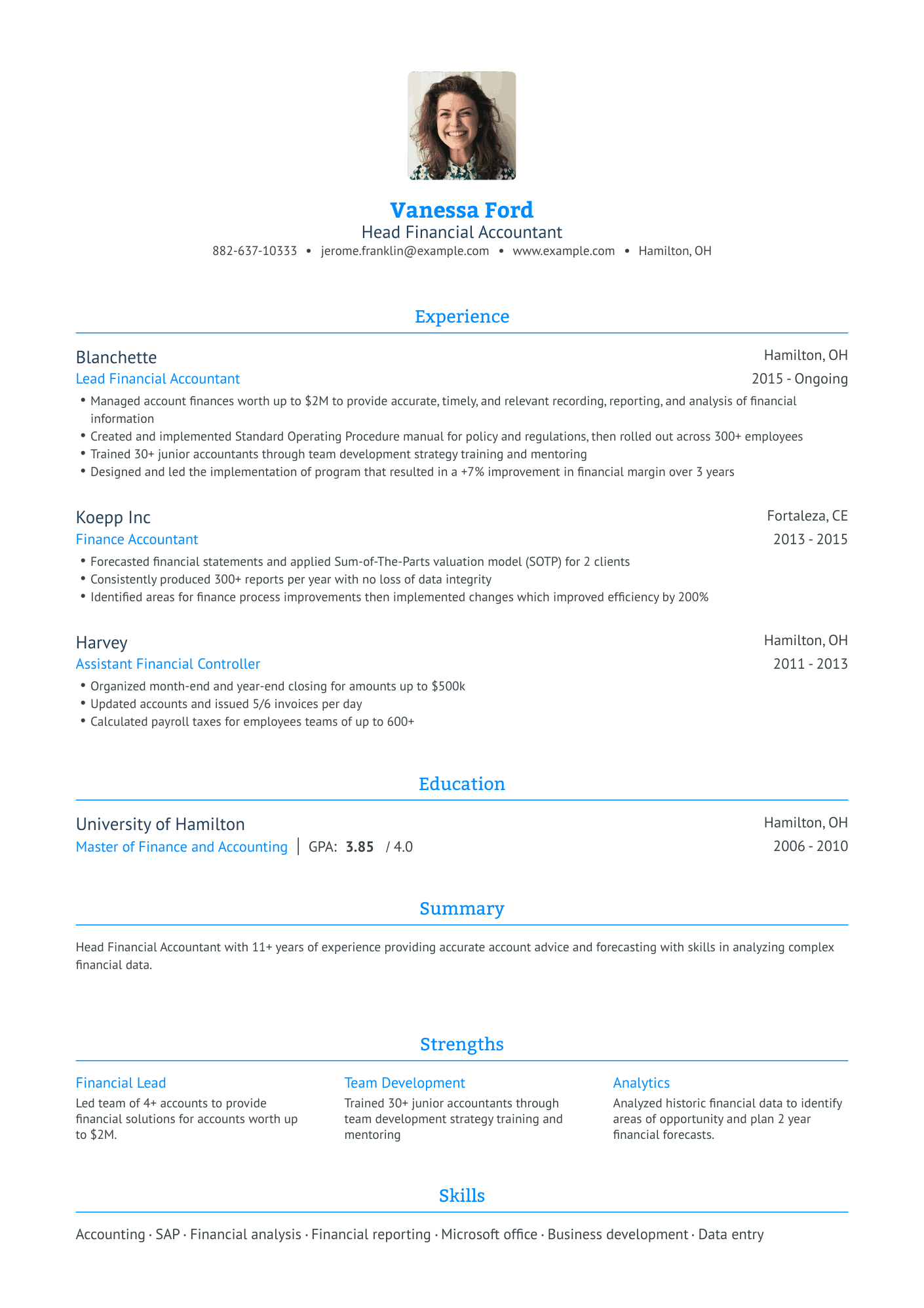 Finance Resume Examples & Guide for 2023 (Layout, Skills, Keywords ...