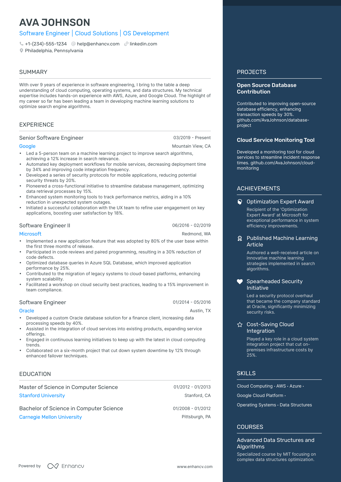 5 Software Engineer Intern Resume Examples & Guide for 2024