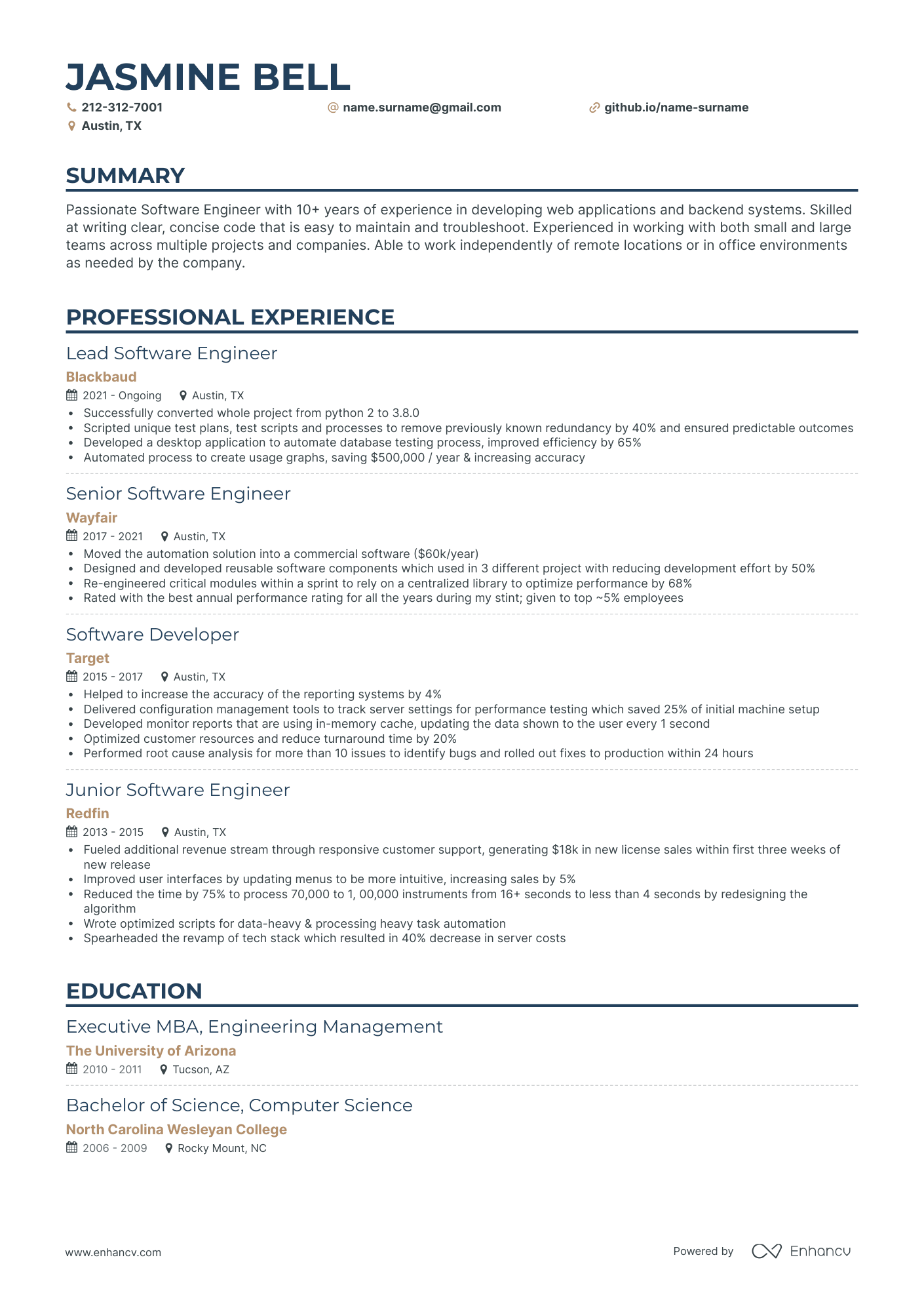 4 Software Engineer Resume Examples & Guide for 2023