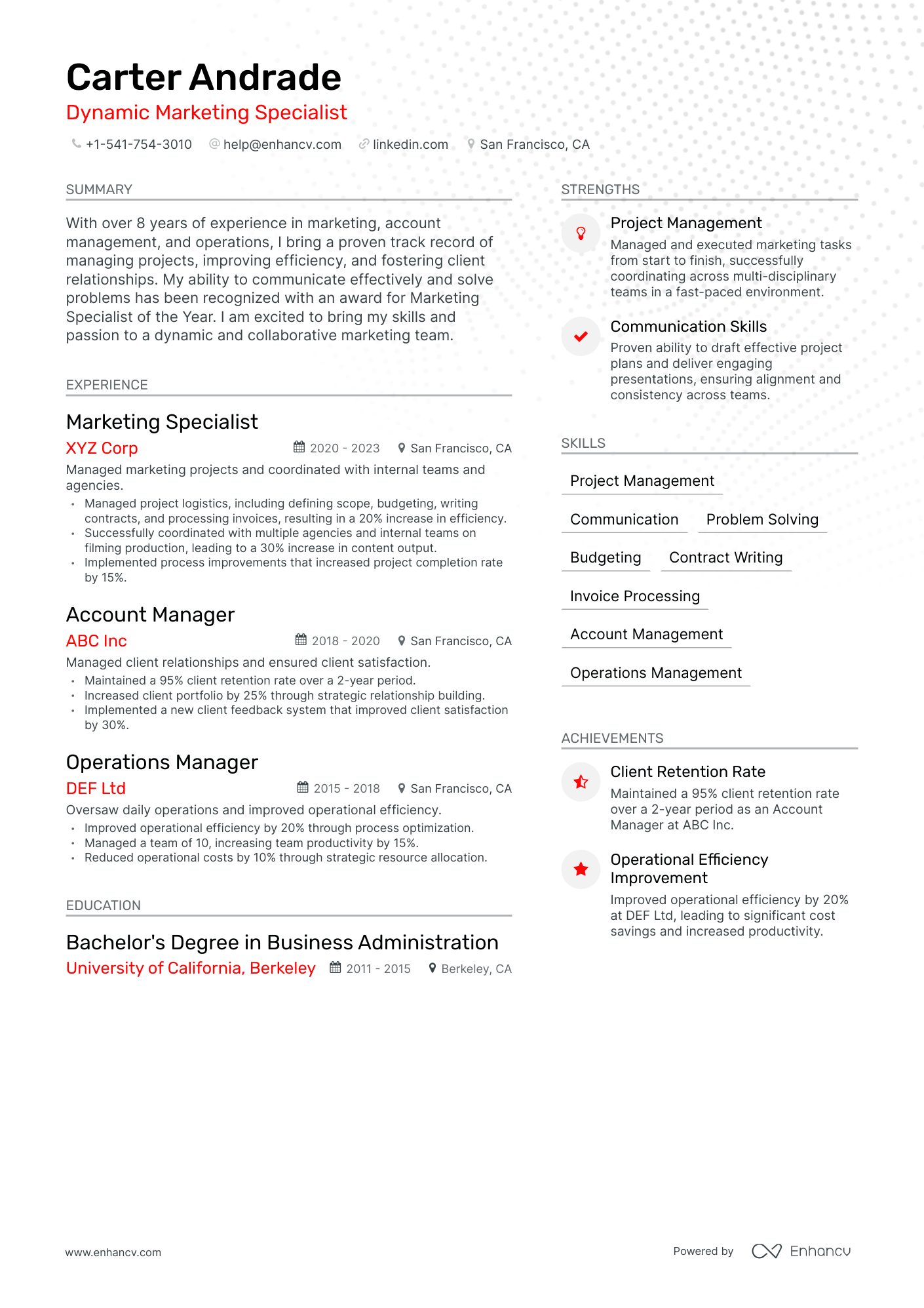 5 Marketing Associate Resume Examples & Guide for 2024