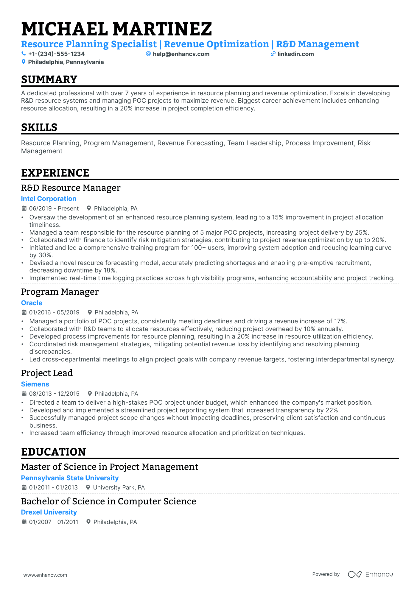 10 Principal Program Manager Resume Examples & Guide for 2026