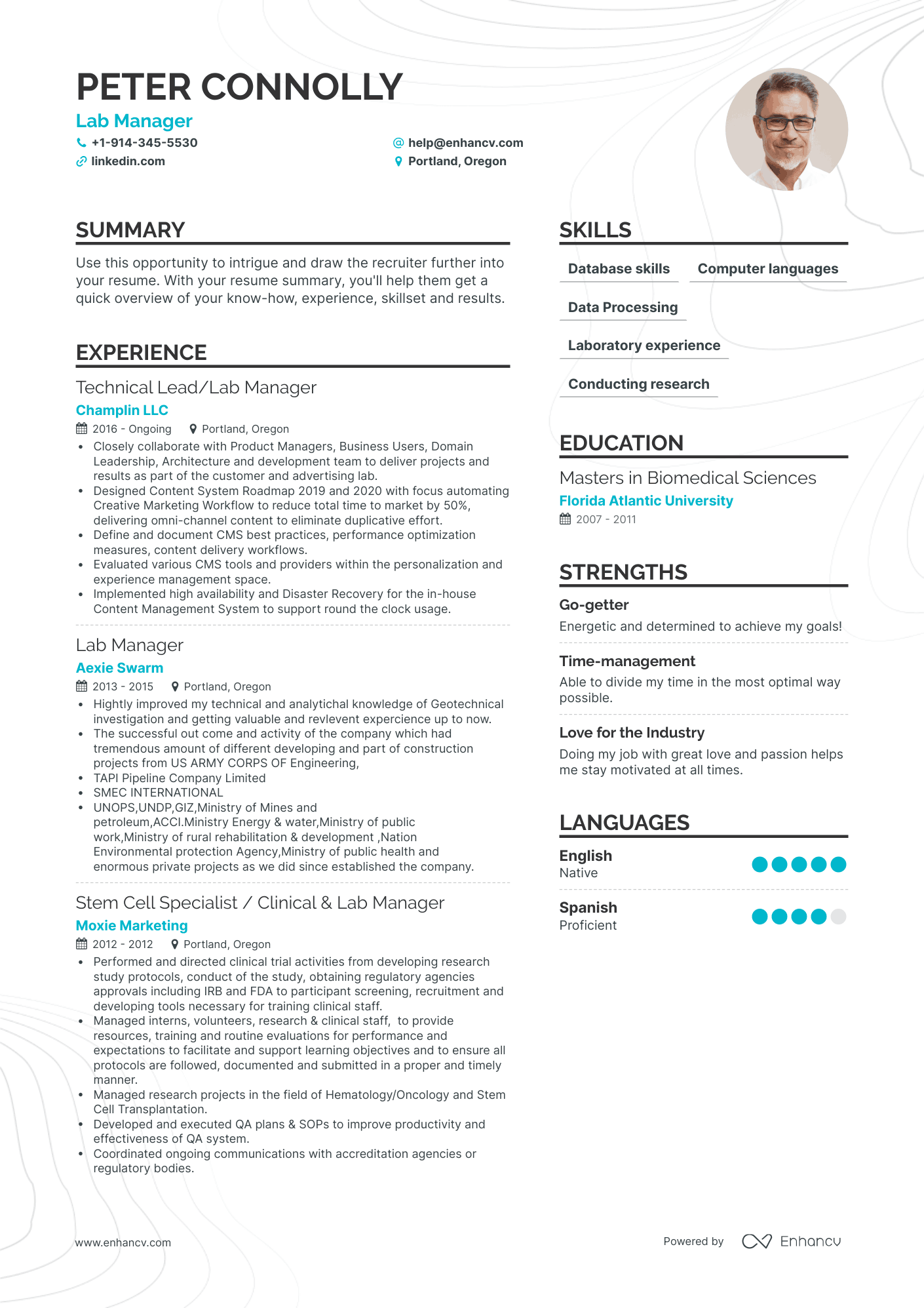 Lab Manager Resume Examples & Guide for 2023 (Layout, Skills, Keywords