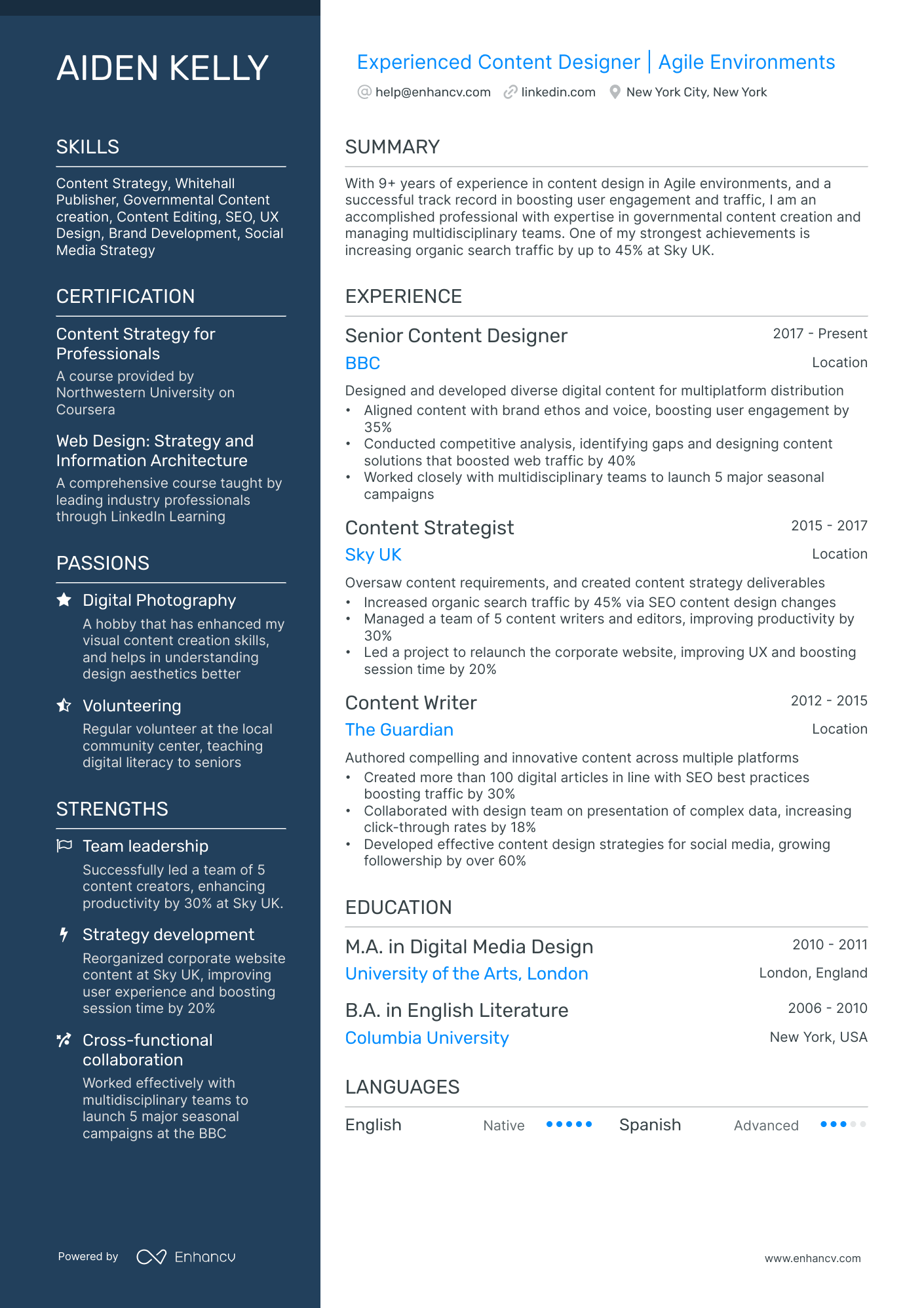 10 Content Designer Resume Examples & Guide for 2026