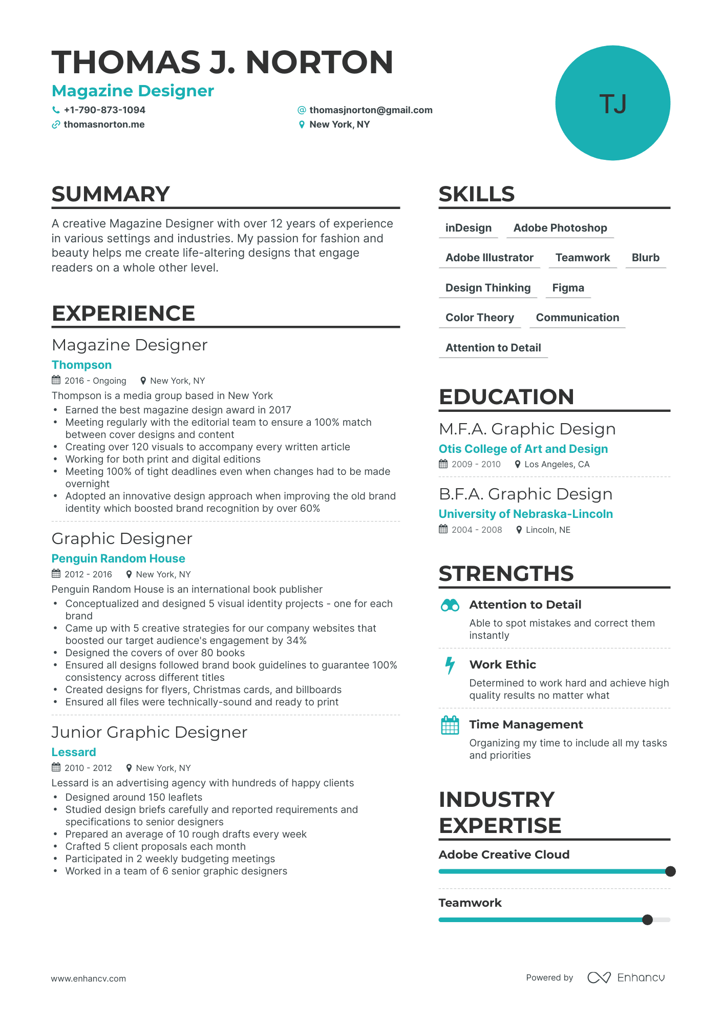 5 Magazine Designer Resume Examples & Guide for 2023