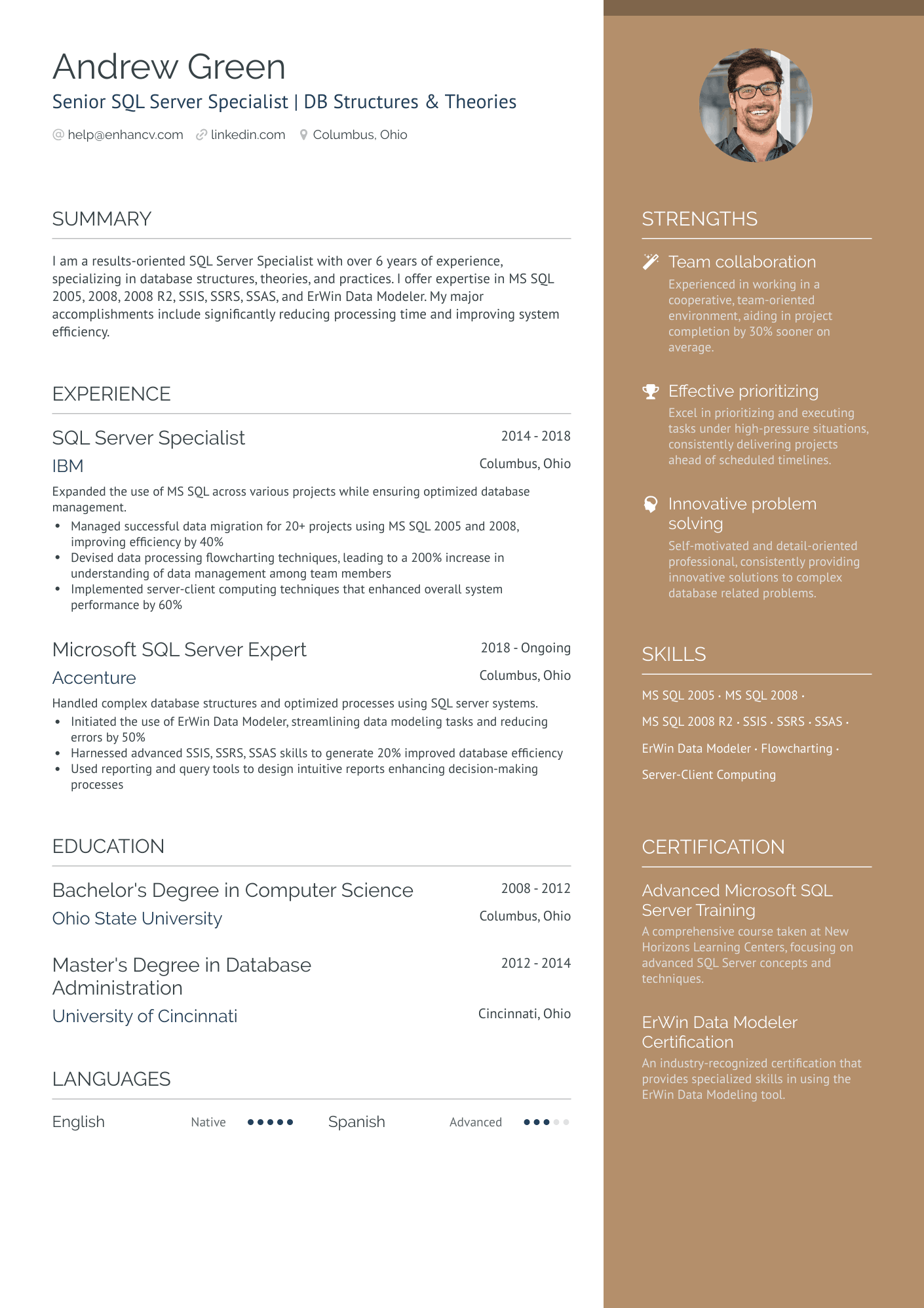 11 SQL Developer Resume Examples & Guide for 2024