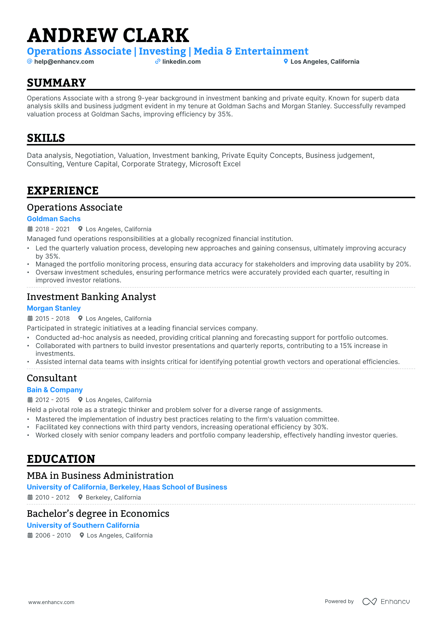 10 Operations Associate Resume Examples & Guide for 2026