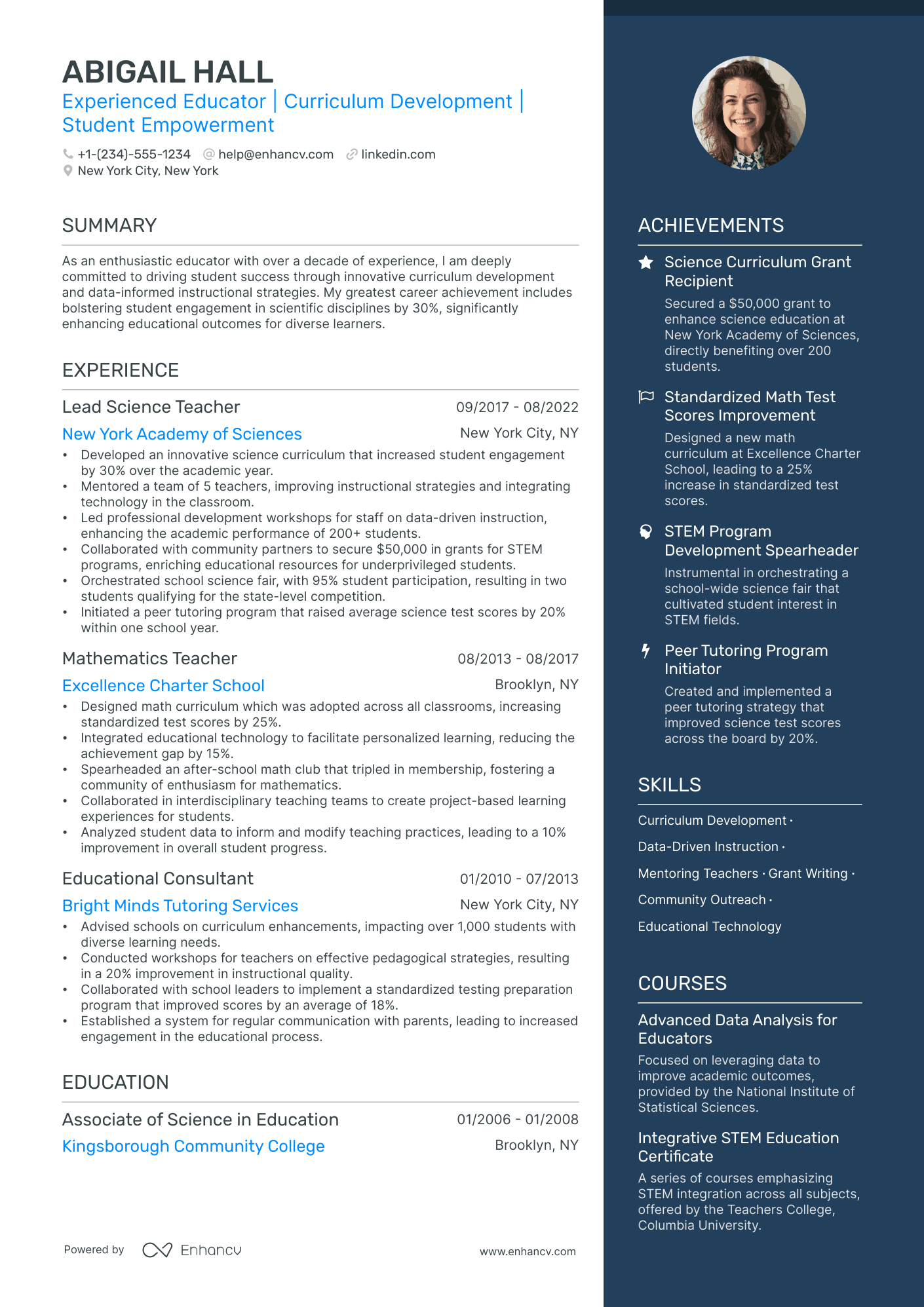 5 Music Teacher Resume Examples & Guide for 2024