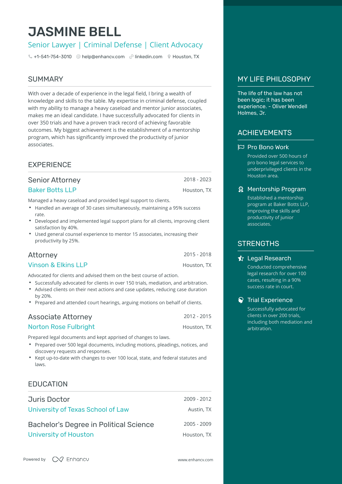 11 Lawyer Resume Examples & Guide for 2023