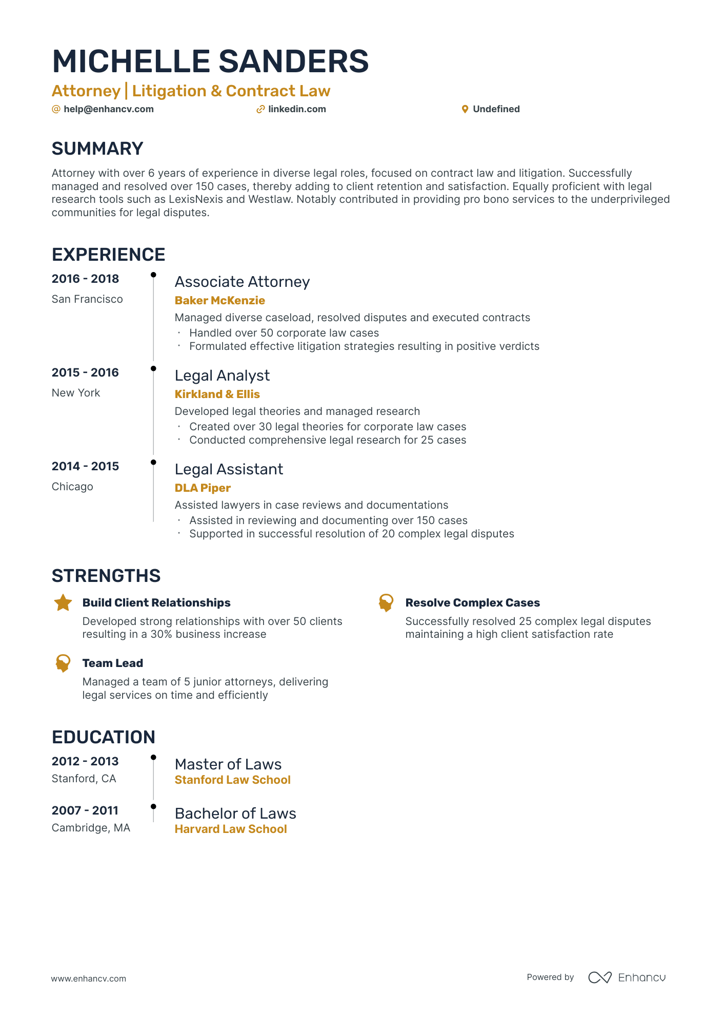 5 Entry-level Attorney Resume Examples & Guide For 2024