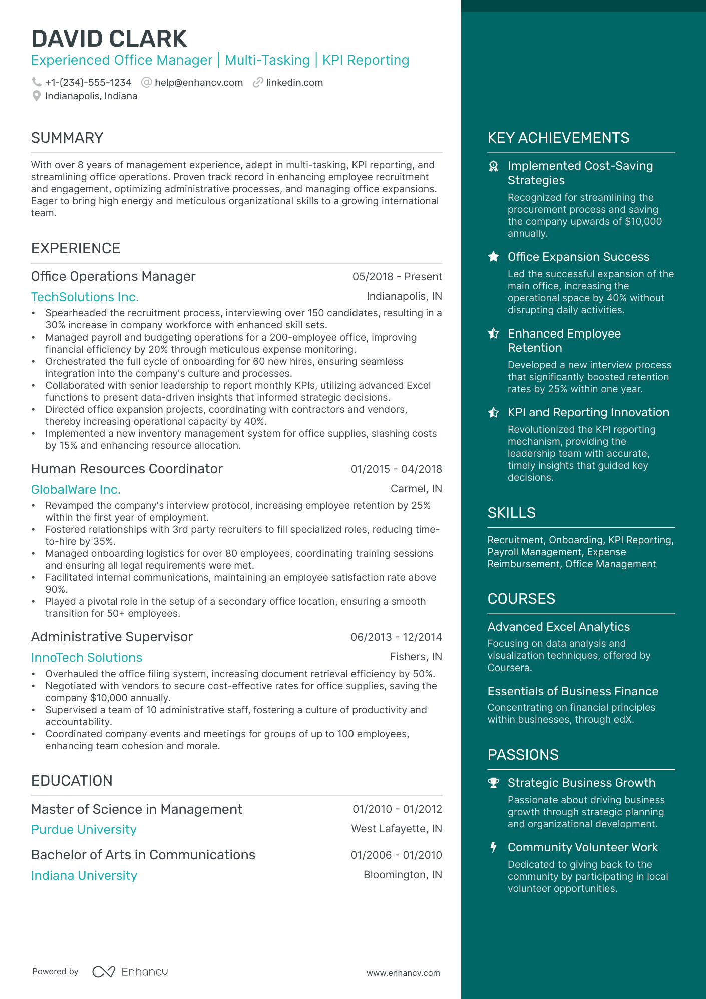 10 Business Operations Manager Resume Examples & Guide for 2026