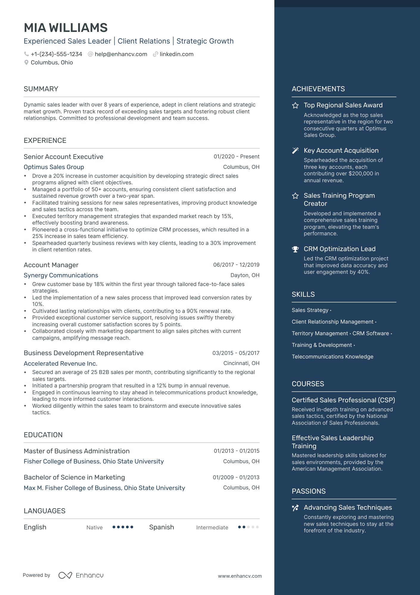 5 Marketing Account Manager Resume Examples & Guide for 2024