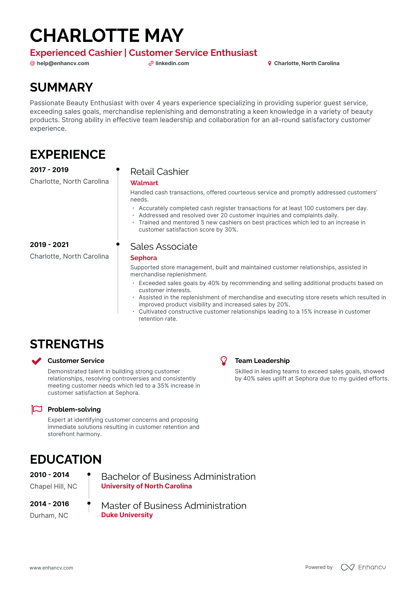 5 Lead Cashier Resume Examples & Guide for 2024