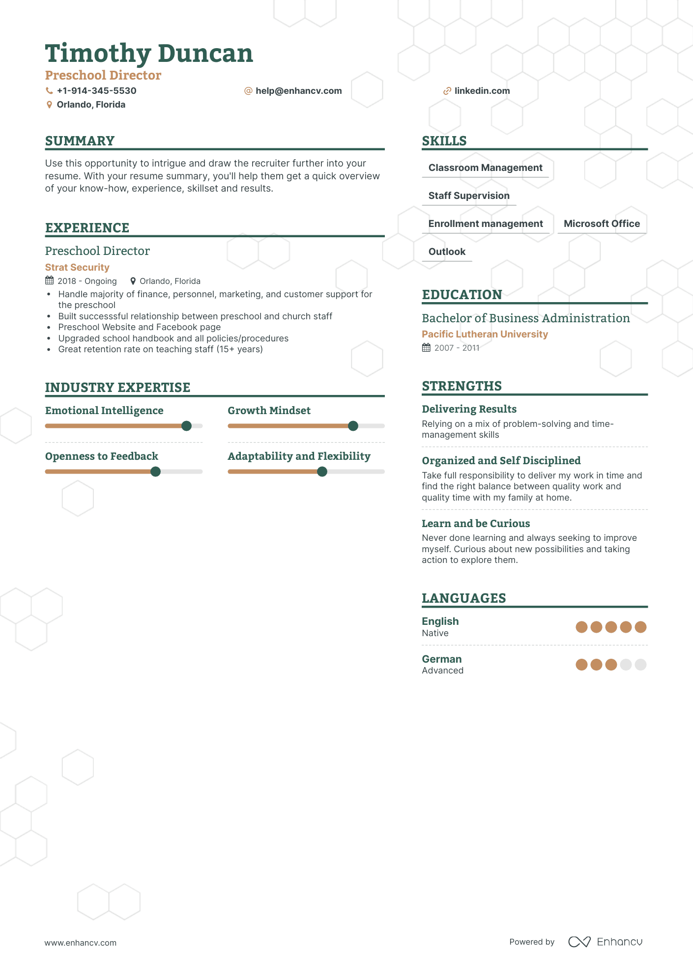 Preschool Director Resume Examples & Guide for 2023 (Layout, Skills ...