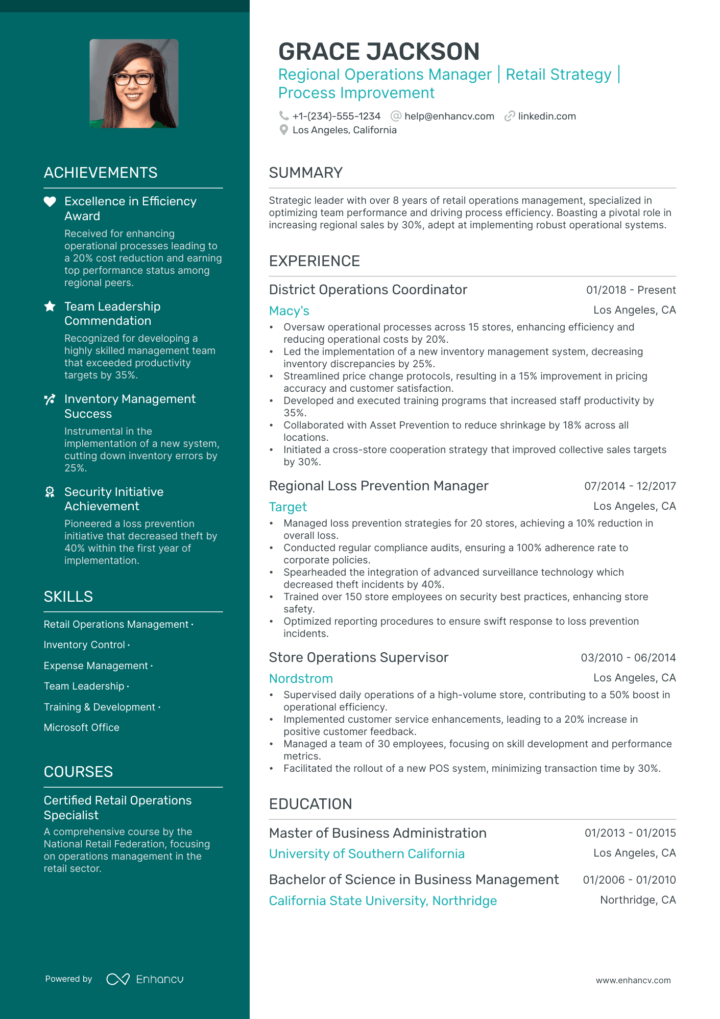 5 Regional Operations Manager Resume Examples & Guide for 2024