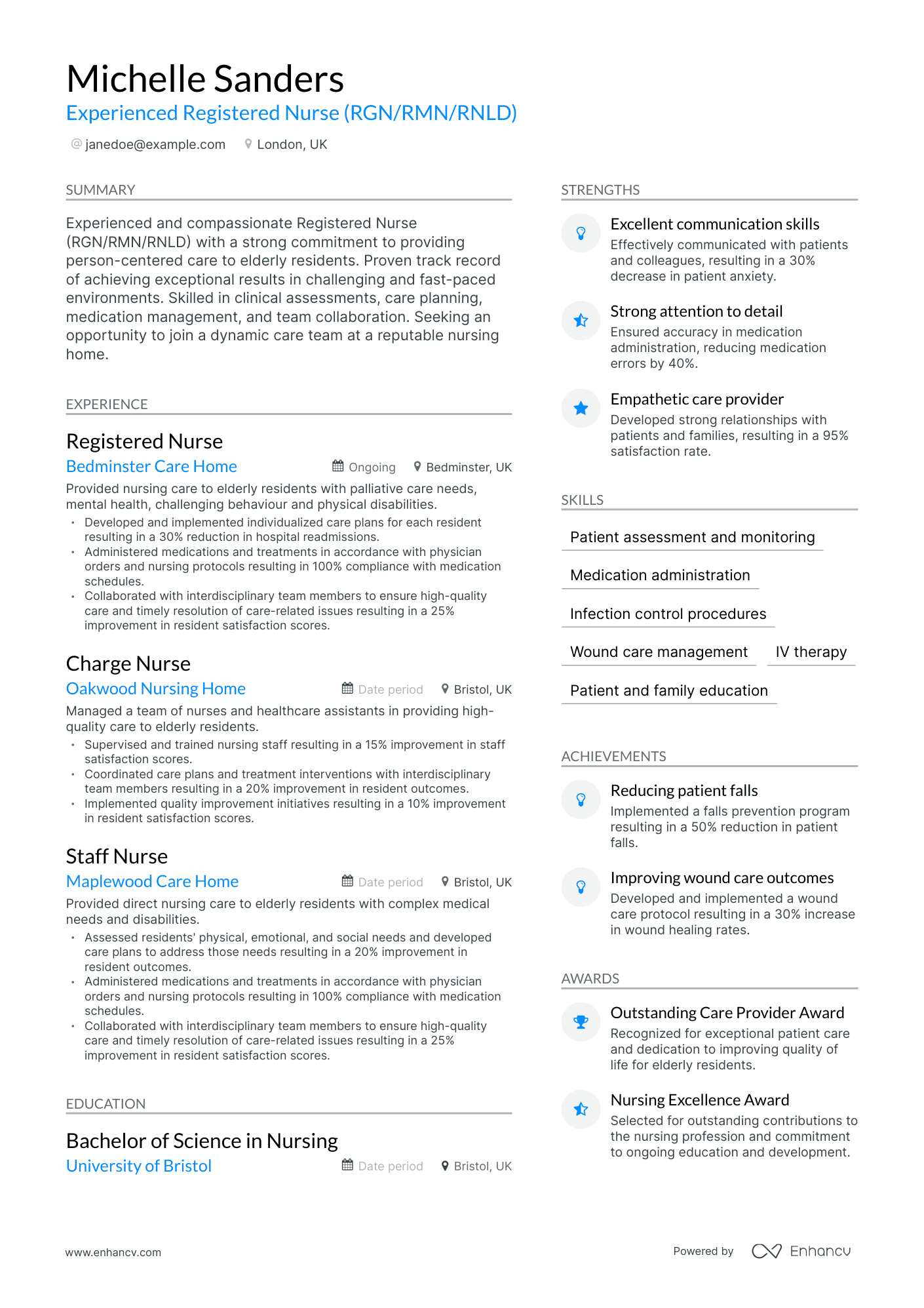 5 Staff Nurse Resume Examples & Guide for 2023