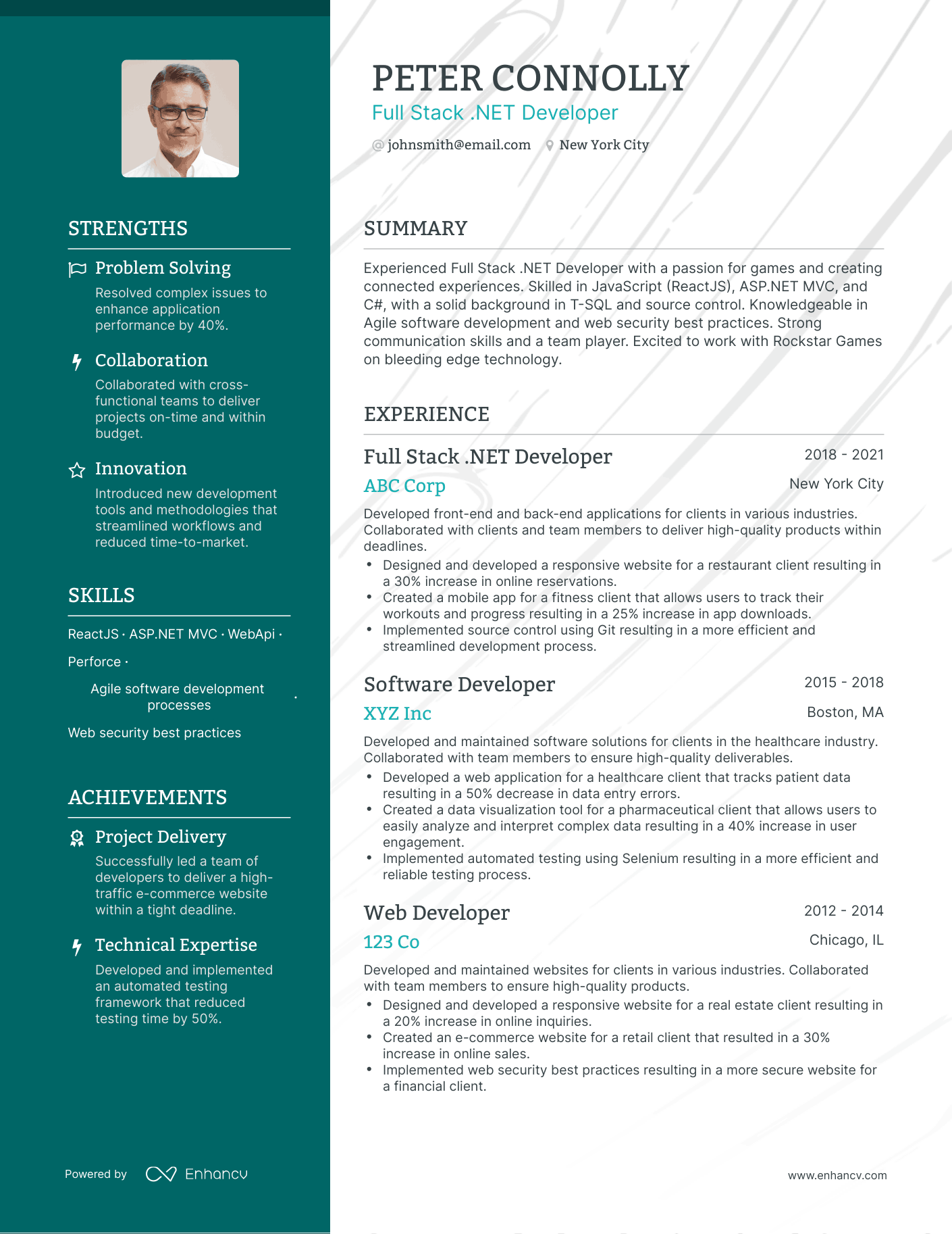 5 .Net Full Stack Developer Resume Examples & Guide For 2024