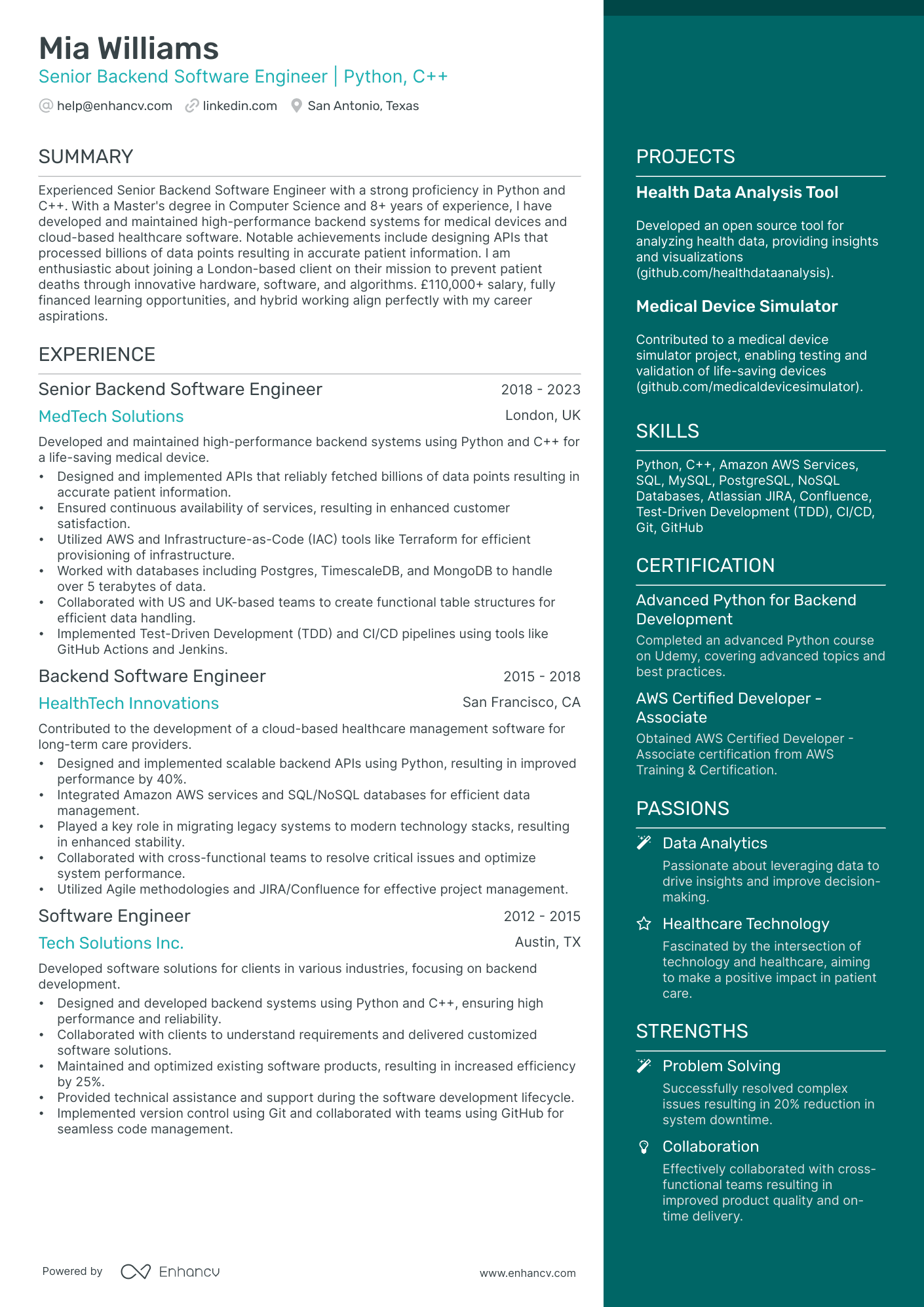 10 AWS Lambda Resume Examples & Guide for 2025