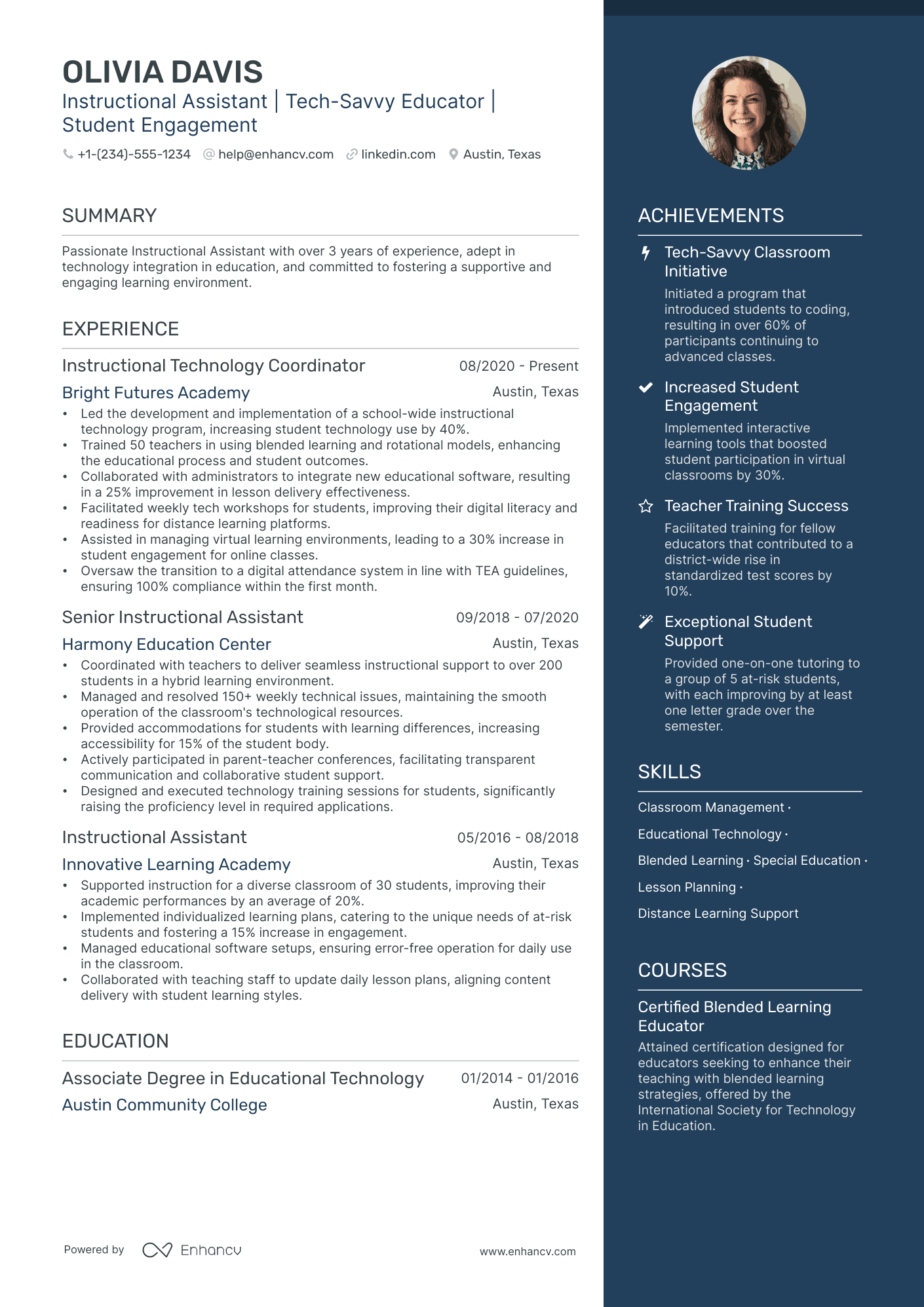 5 Distance Learning Teacher Resume Examples & Guide for 2024