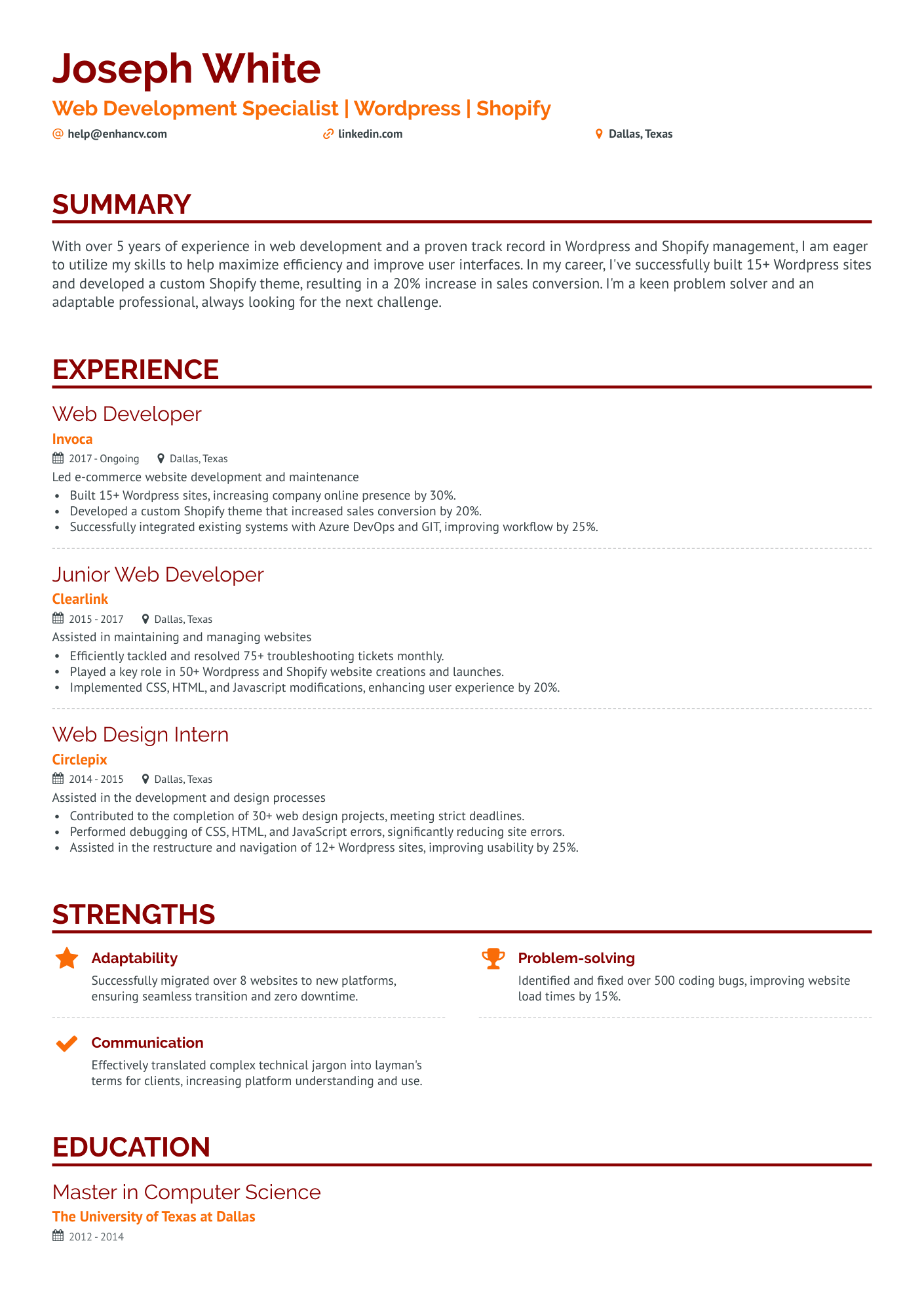 9 Front End Developer Resume Examples & Guide for 2024