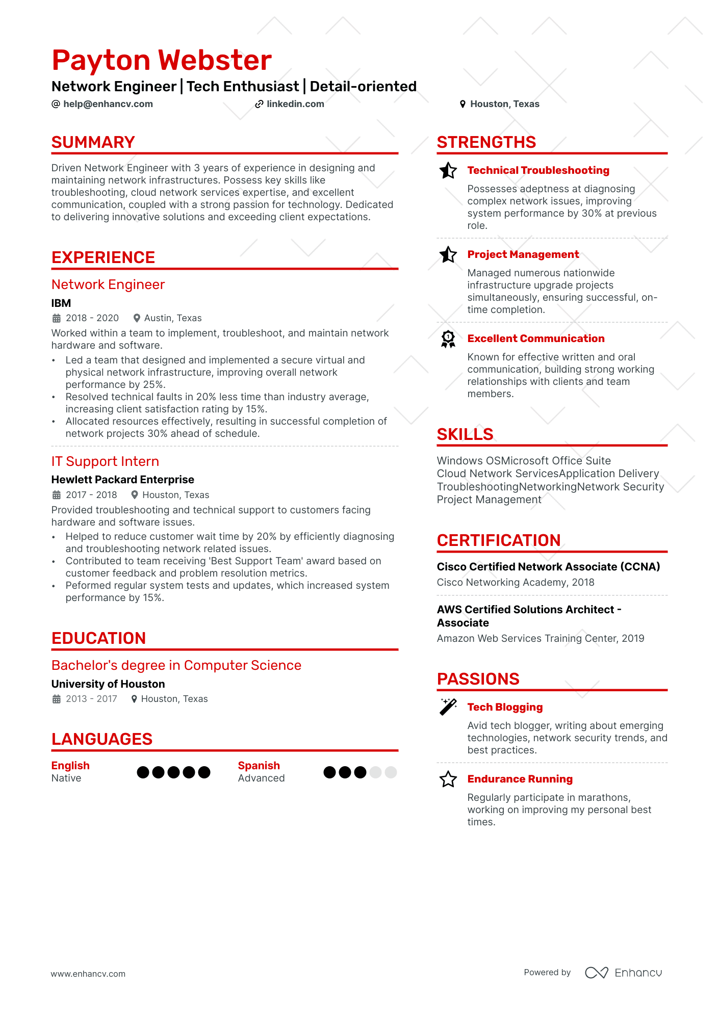 15 Network Engineer Resume Examples & Guide for 2024