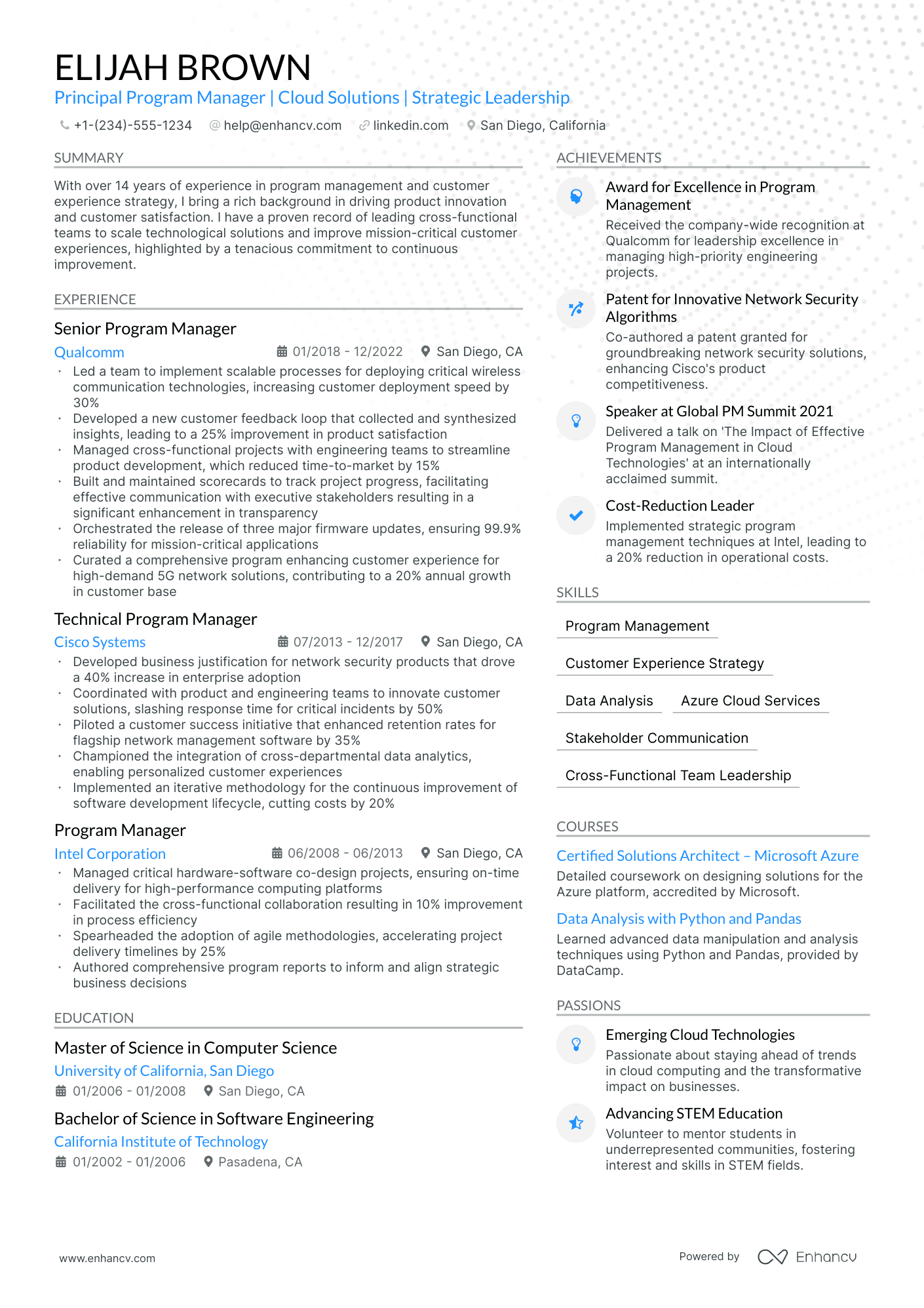 5 Microsoft Program Manager Resume Examples & Guide for 2024