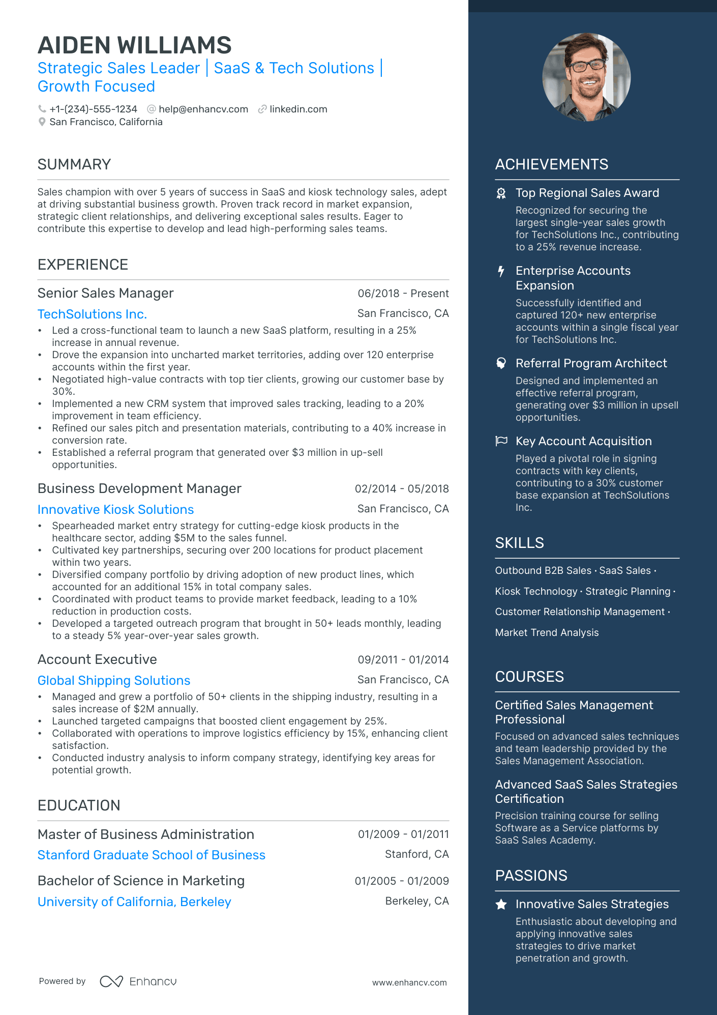 5 National Sales Manager Resume Examples & Guide for 2024