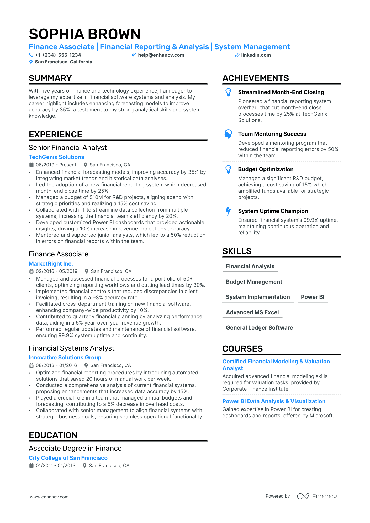 12 Finance Resume Examples, Templates & Guide for 2025