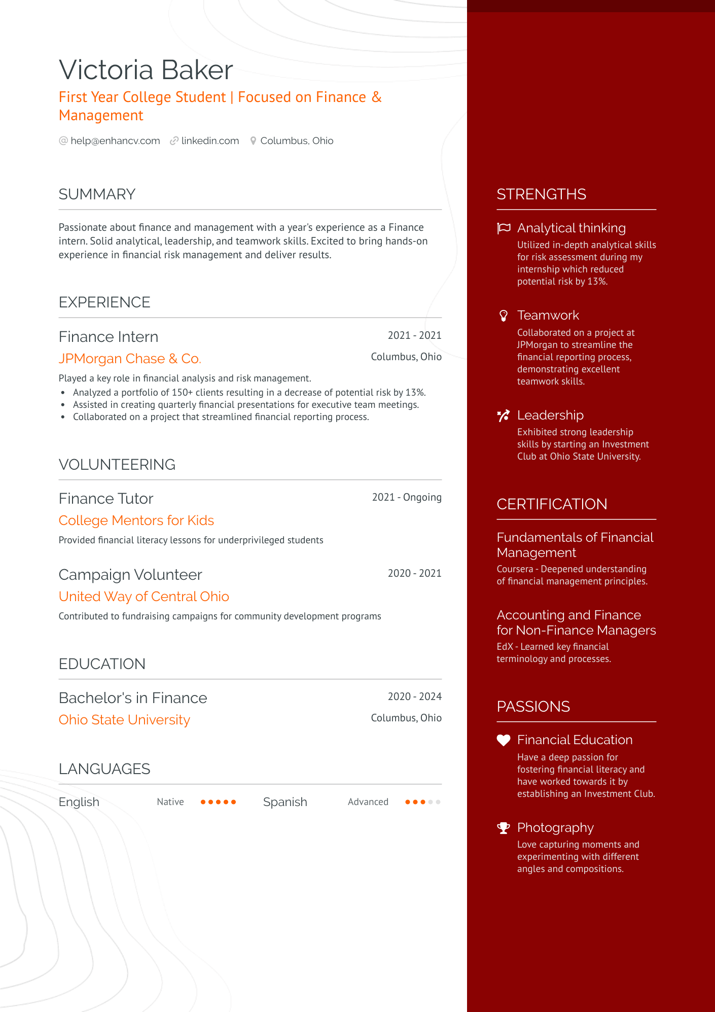 8 College Resume Examples & Guide for 2024