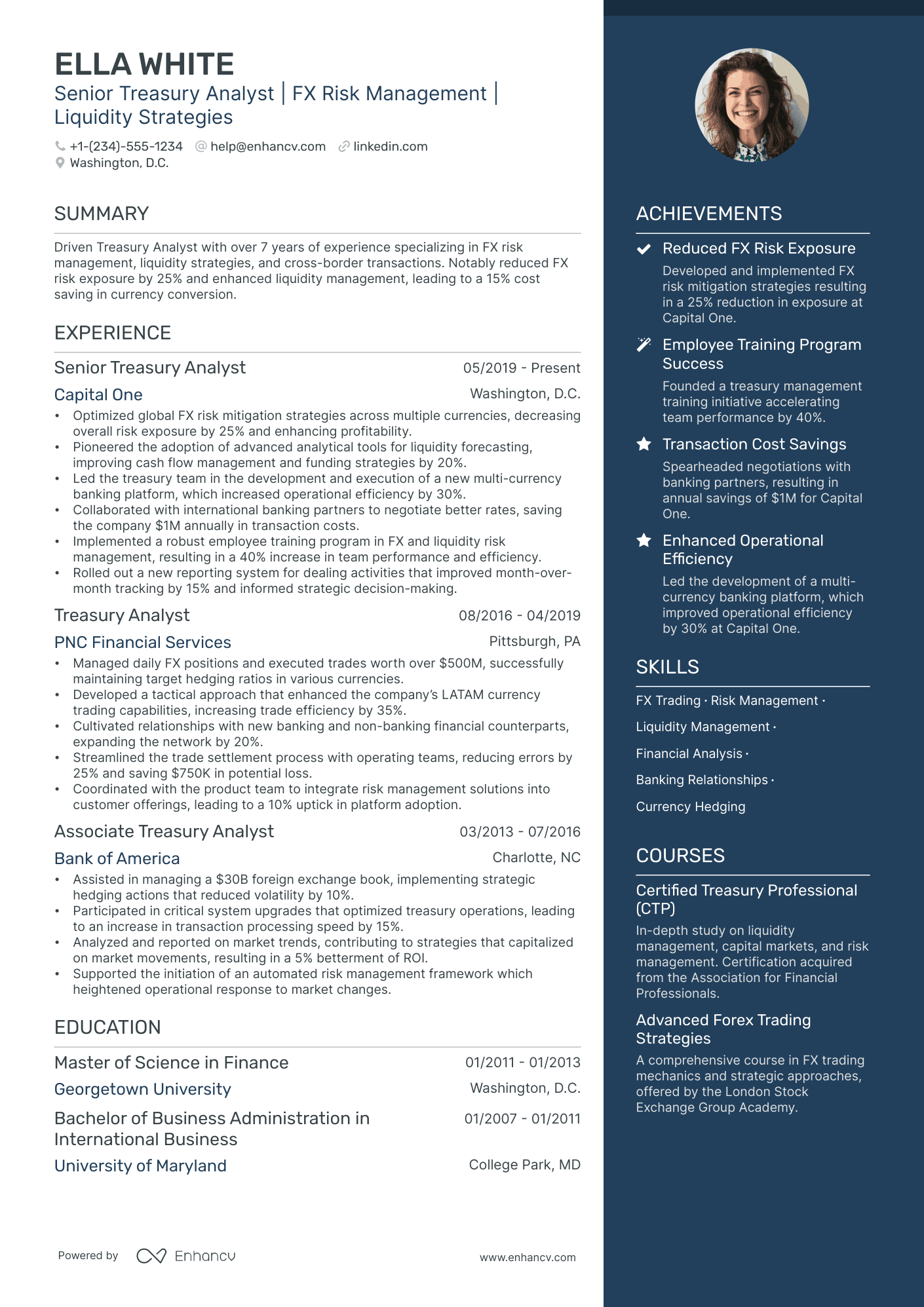 5 Treasury Manager Resume Examples & Guide for 2024