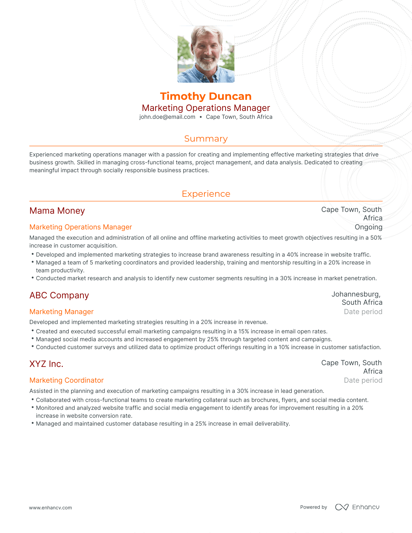 5 Marketing Operations Manager Resume Examples & Guide for 2023