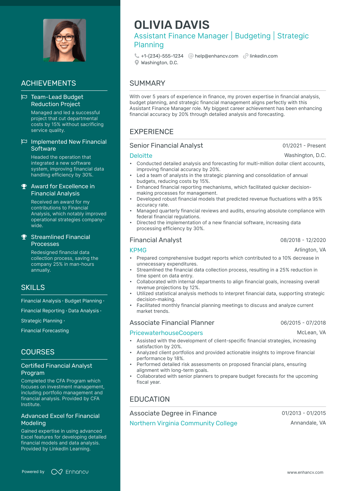 5 Assistant Finance Manager Resume Examples & Guide for 2024