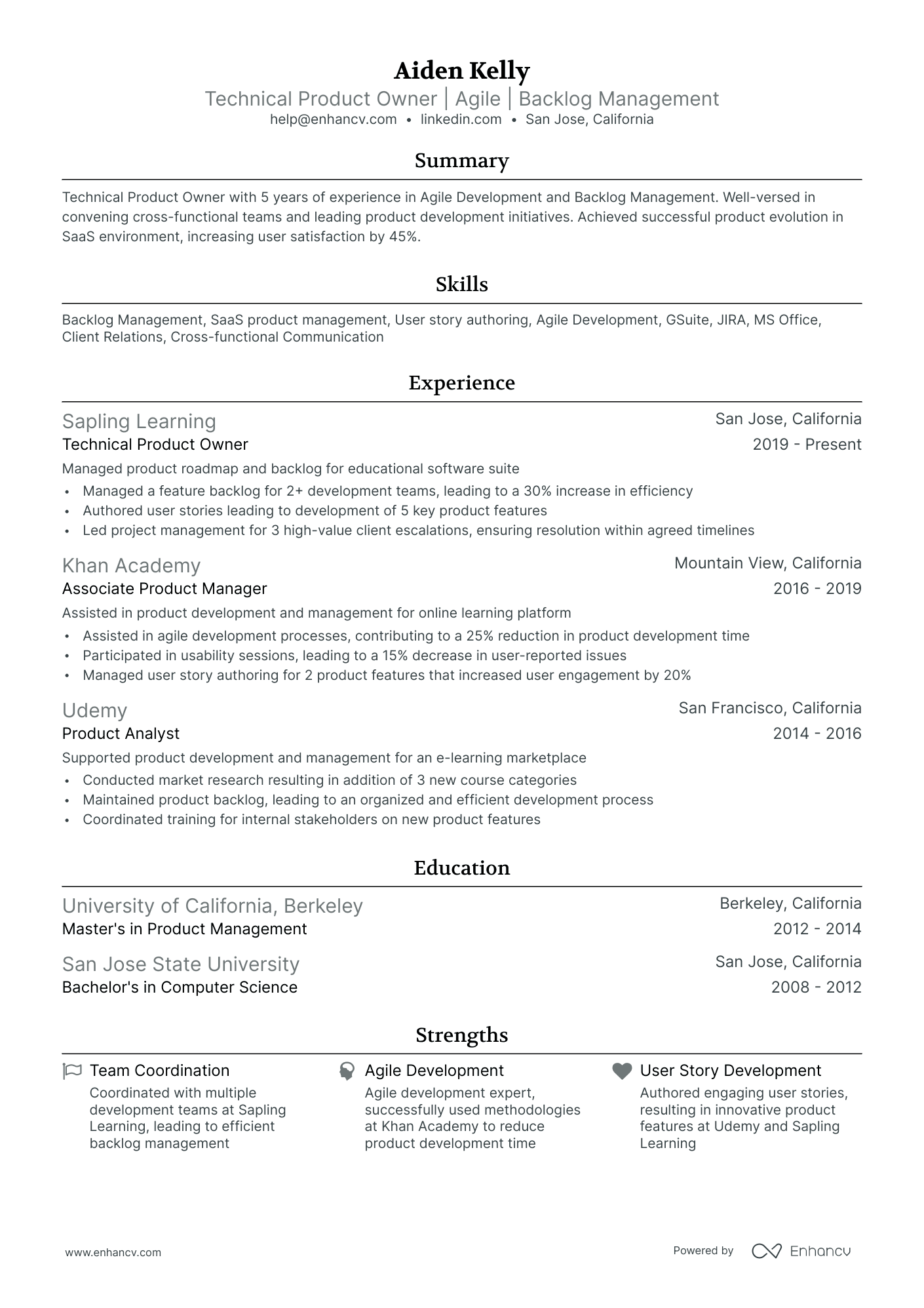 10 Technical Product Owner Resume Examples & Guide for 2026
