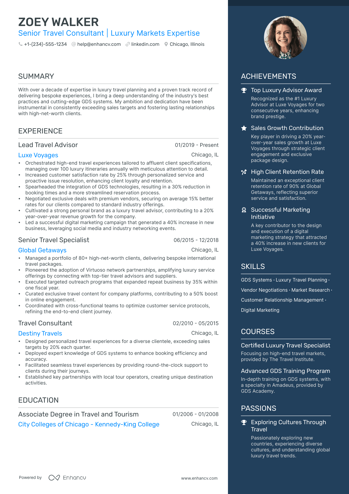 Travel Consultant Resume Examples & Guide for 2024