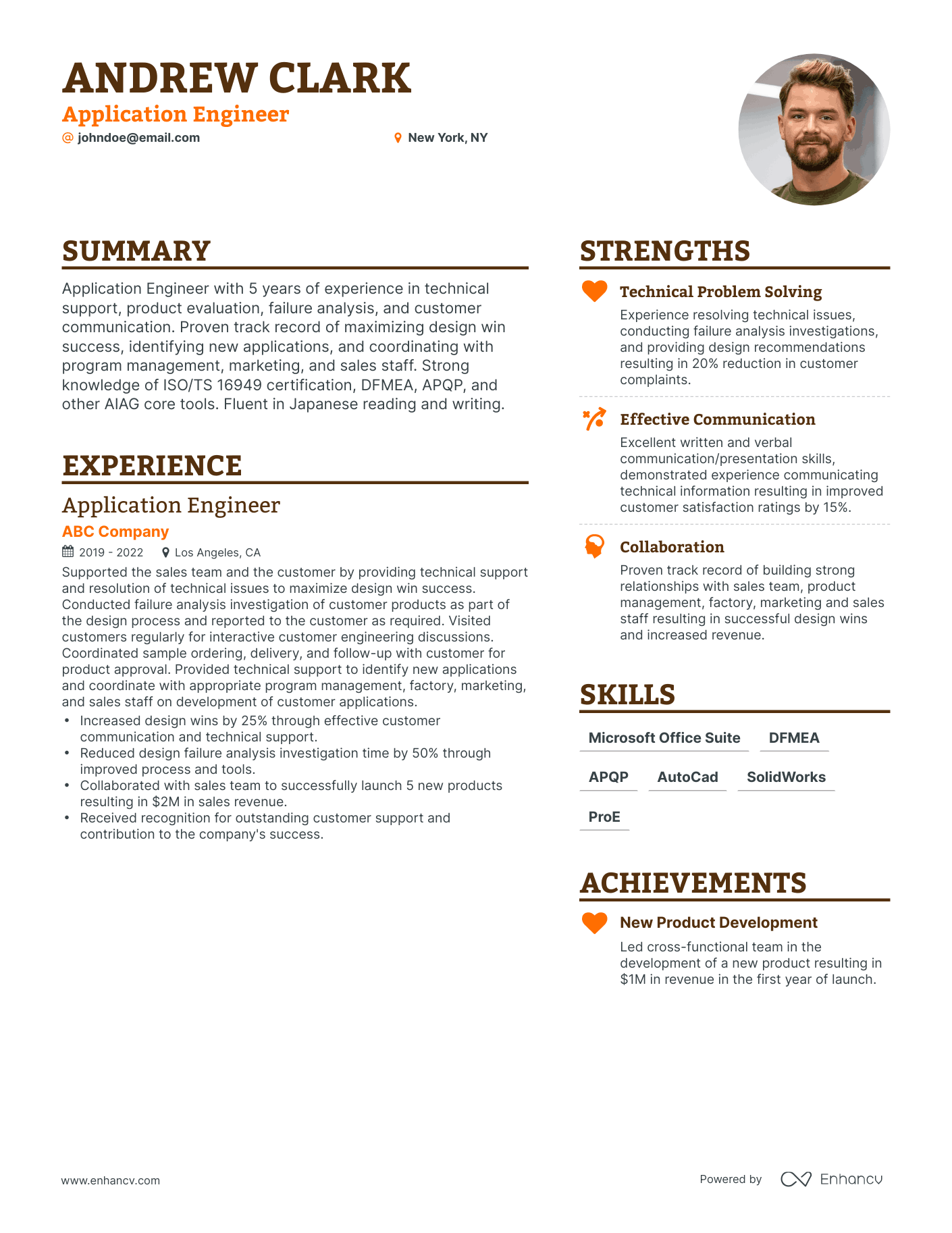 5 Application Engineer Resume Examples & Guide for 2023