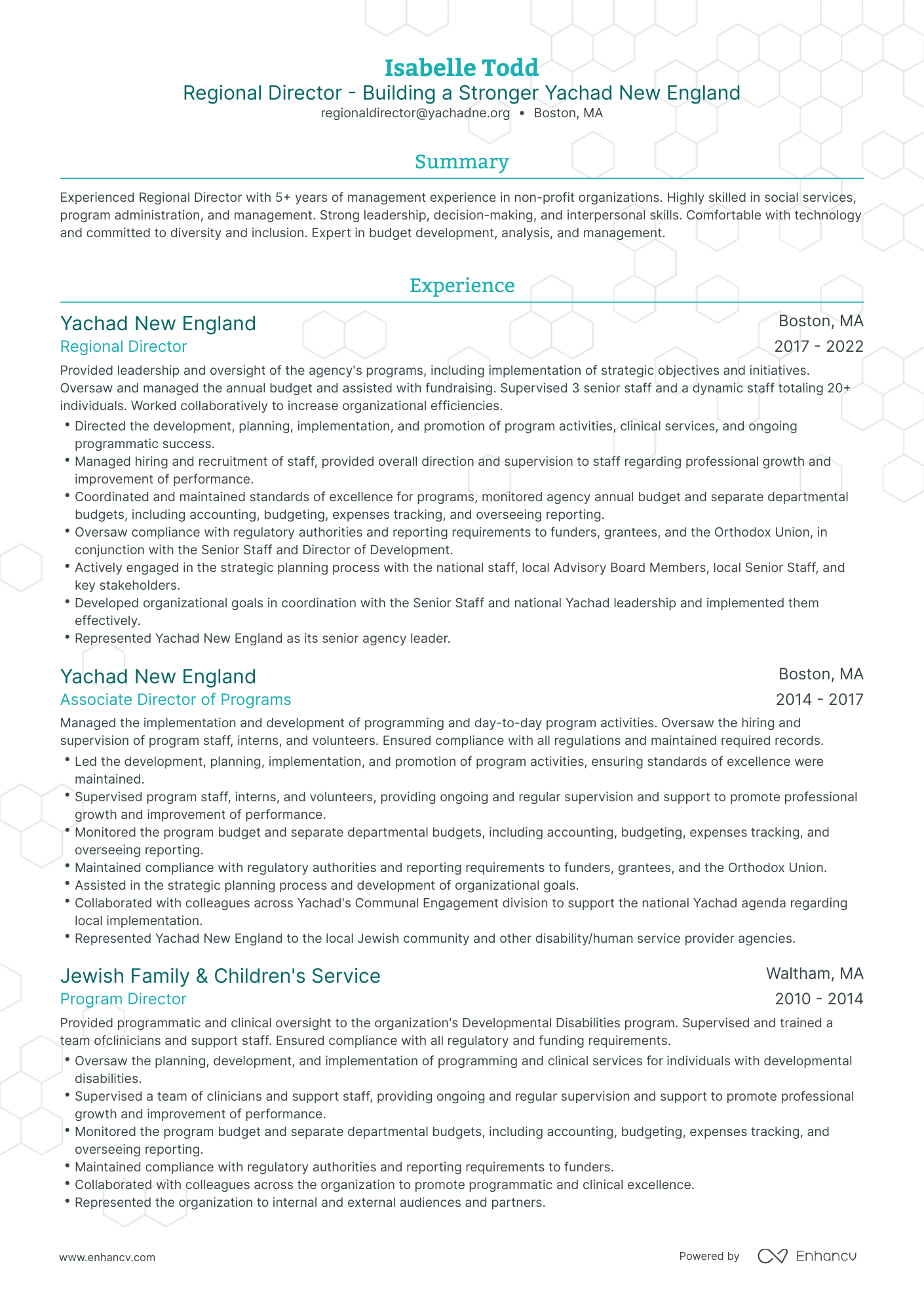 5 Regional Director Resume Examples & Guide For 2023